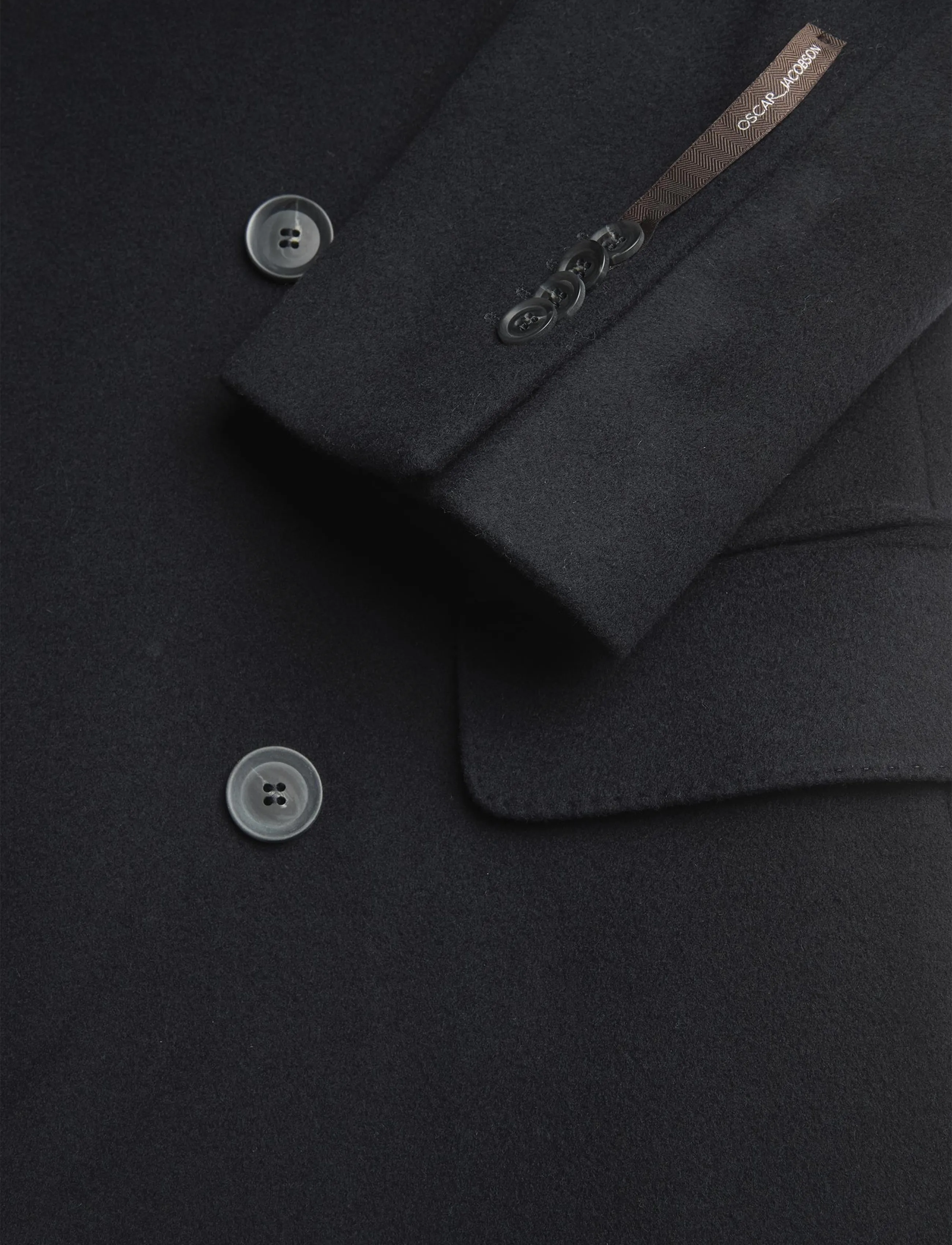 Oscar Jacobson - Sicily Double Breasted Coat - winter jackets - navy - 3