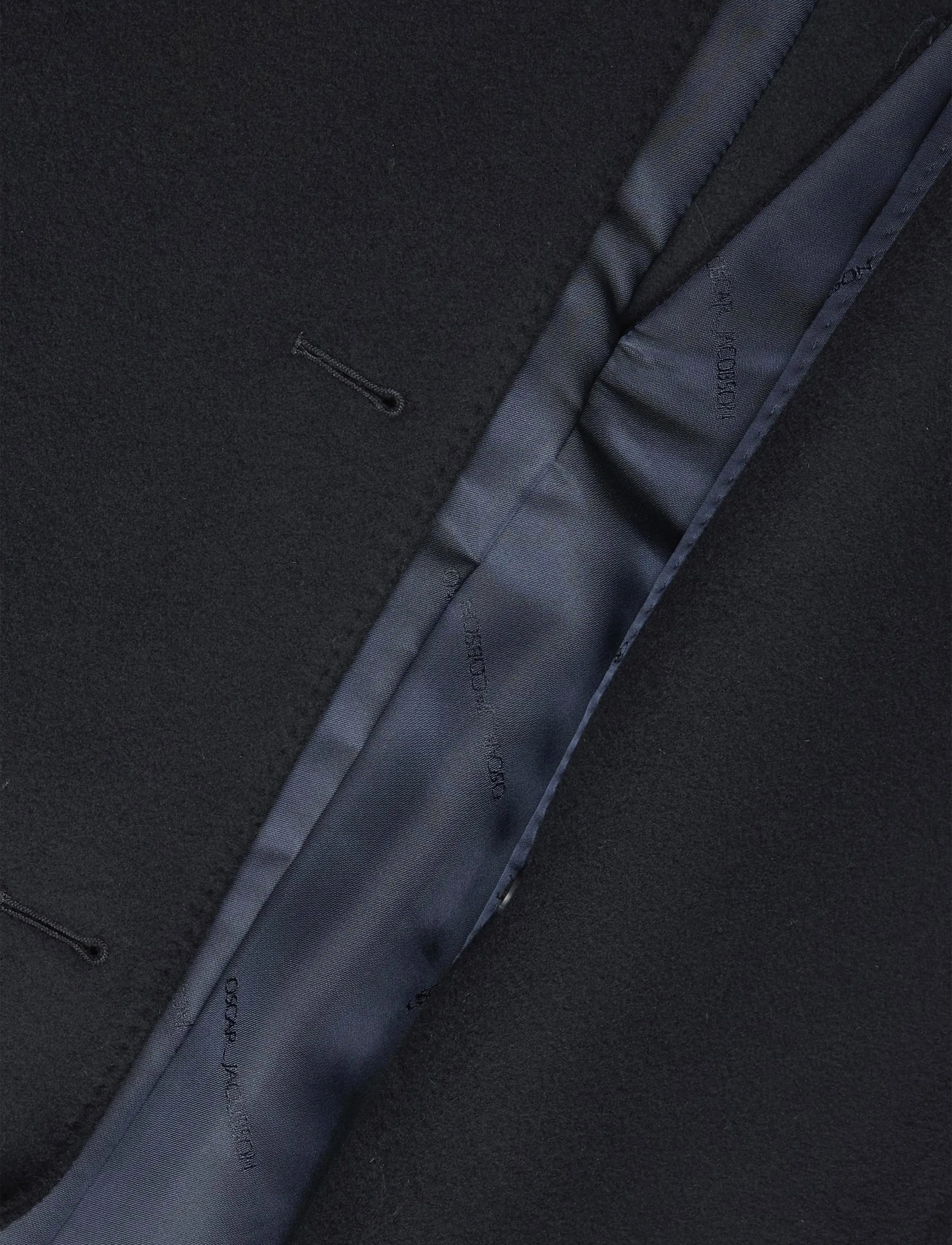 Oscar Jacobson - Sicily Double Breasted Coat - winter jackets - navy - 4