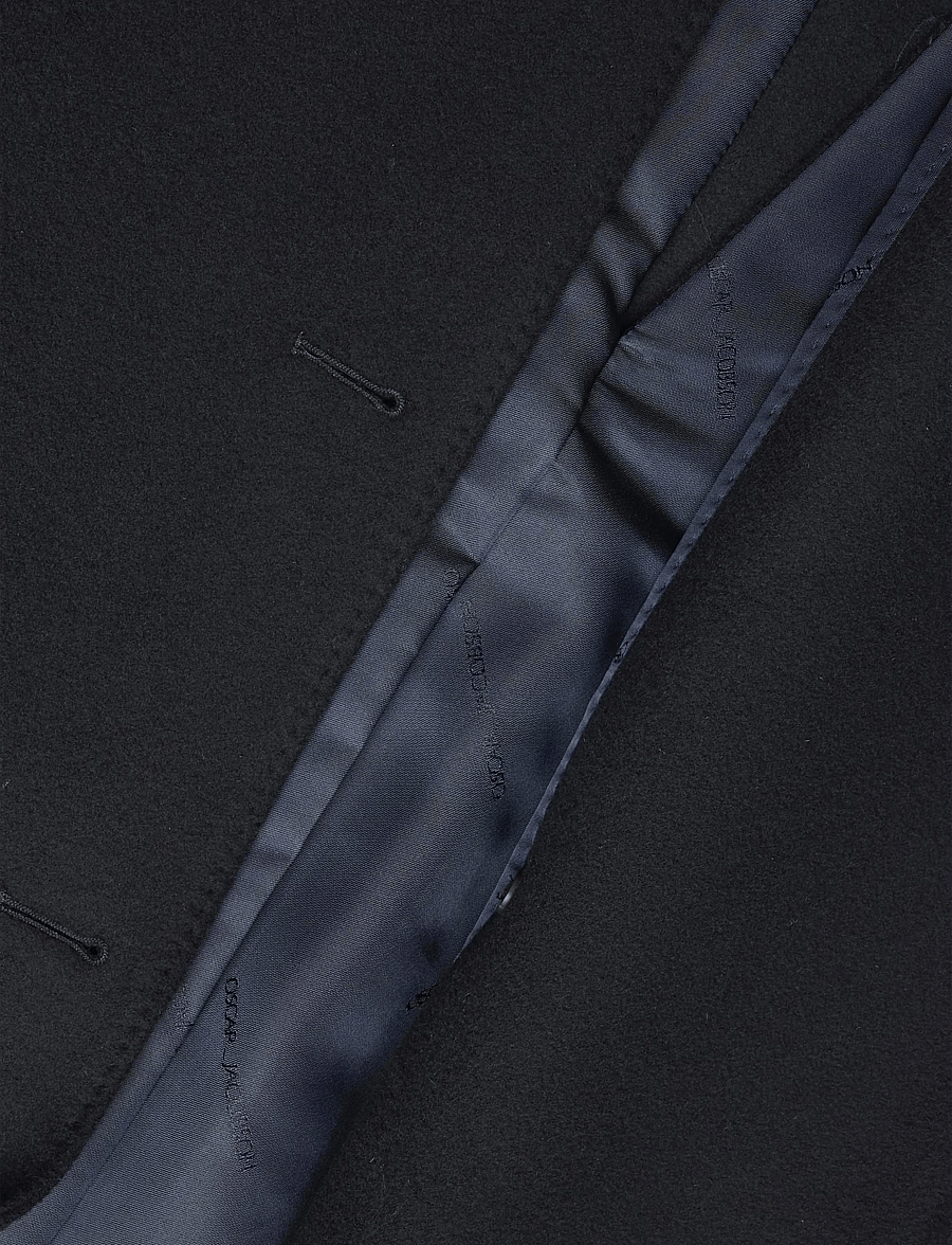 Oscar Jacobson - Sicily Double Breasted Coat - winter jackets - navy - 4