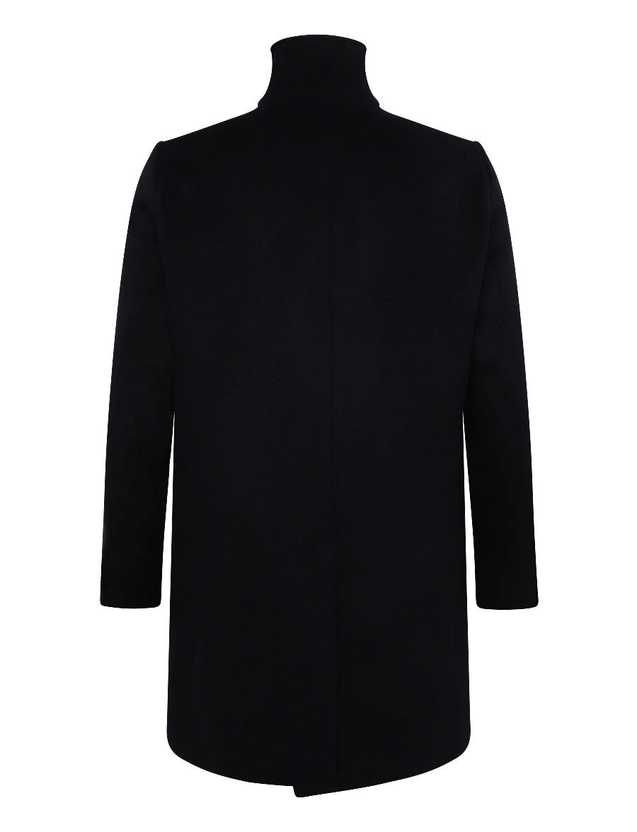 Oscar Jacobson - Chimney Collar Coat - talvejoped - navy - 1