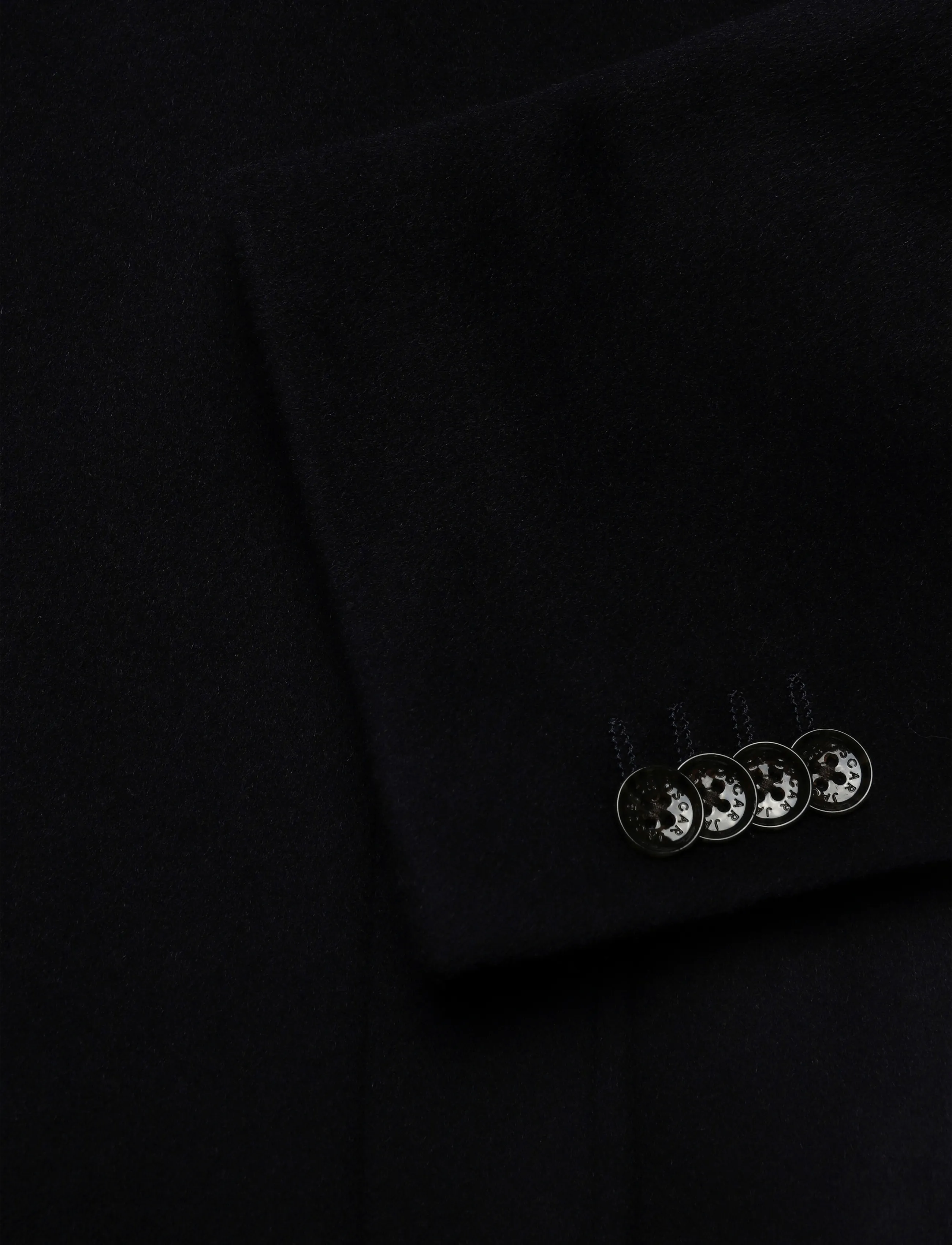Oscar Jacobson - Chimney Collar Coat - navy - 3