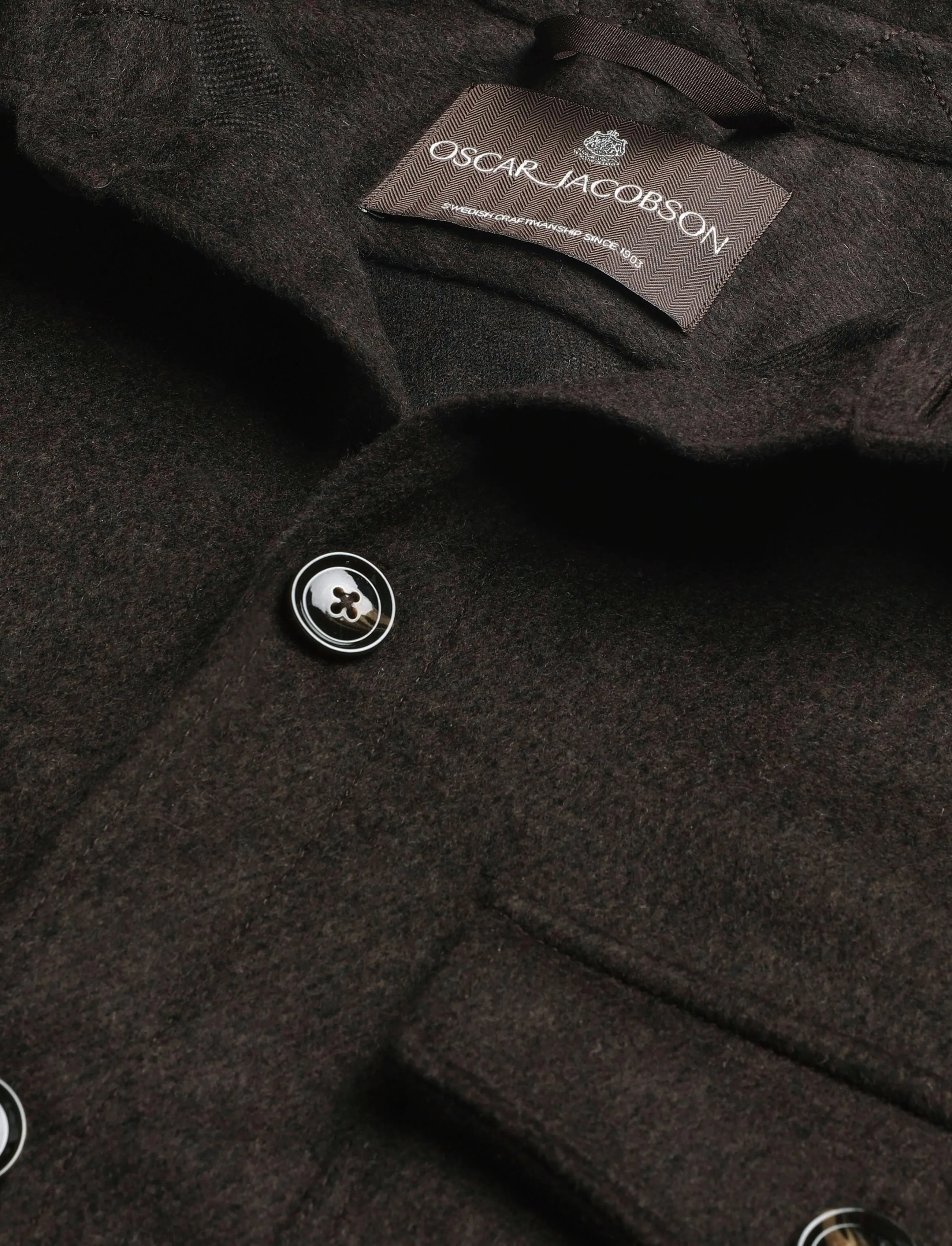 Oscar Jacobson - Maverick Shirt Jacket - winterjacken - dark brown - 2