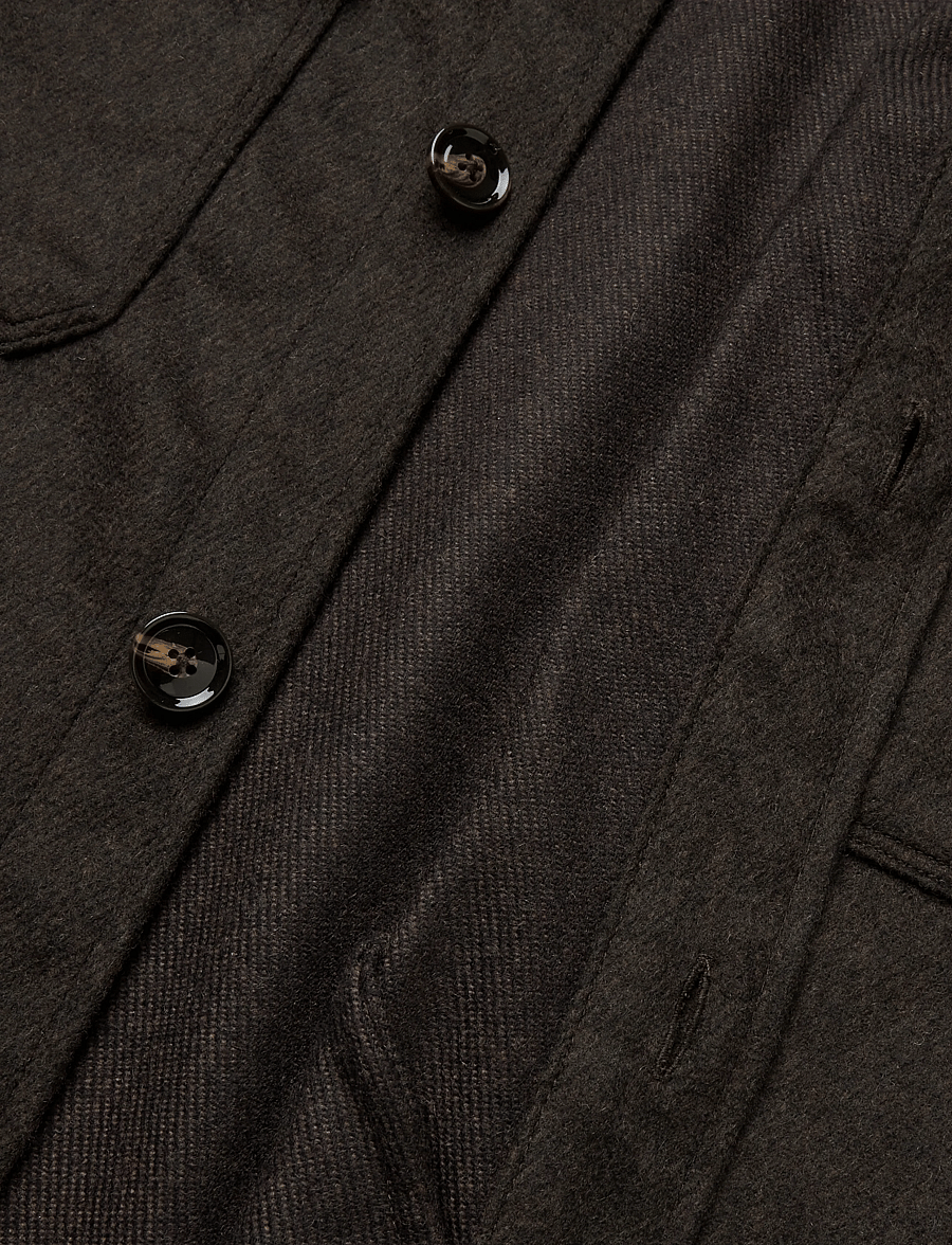 Oscar Jacobson - Maverick Shirt Jacket - winterjacken - dark brown - 3