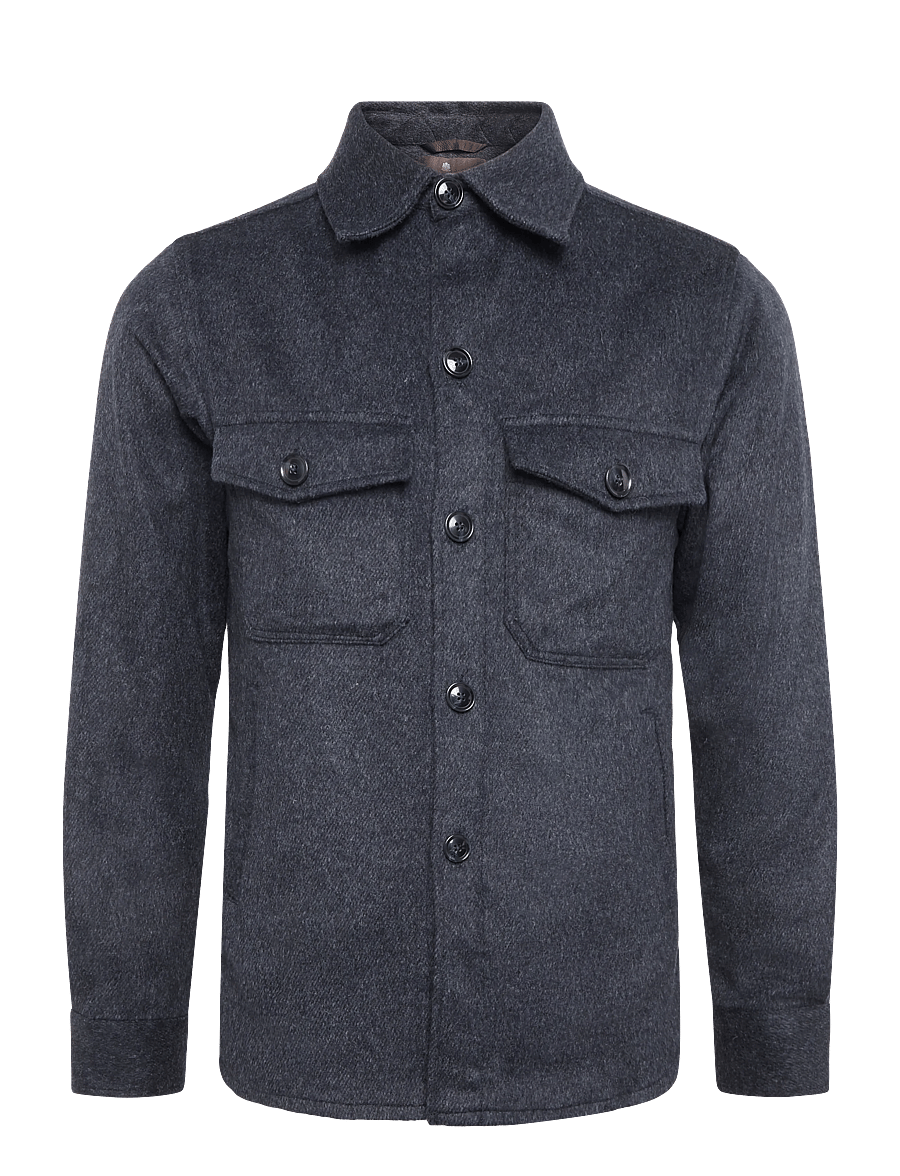 Oscar Jacobson - Maverick Shirt Jacket - winterjacken - matty blue - 0