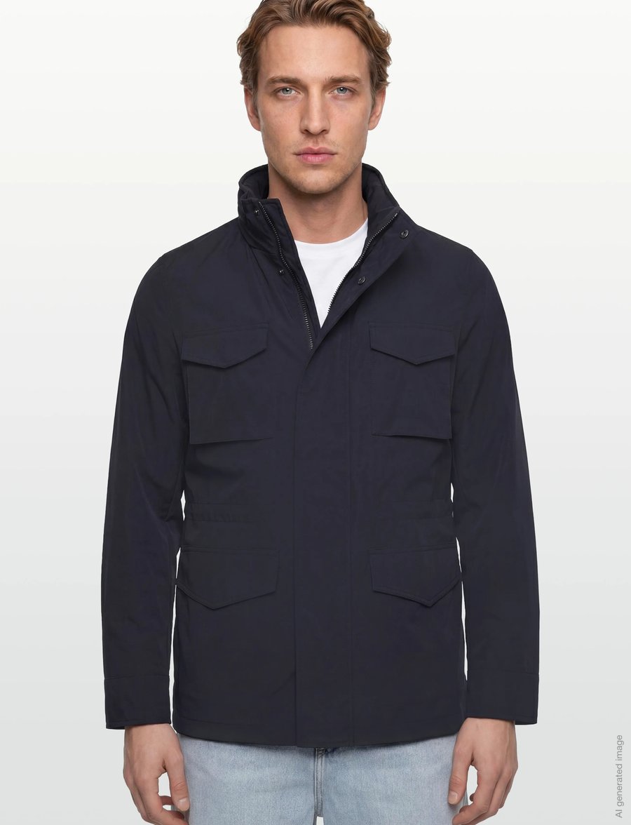 Oscar Jacobson - M-65 Field Jacket - gefütterte jacken - navy - 4