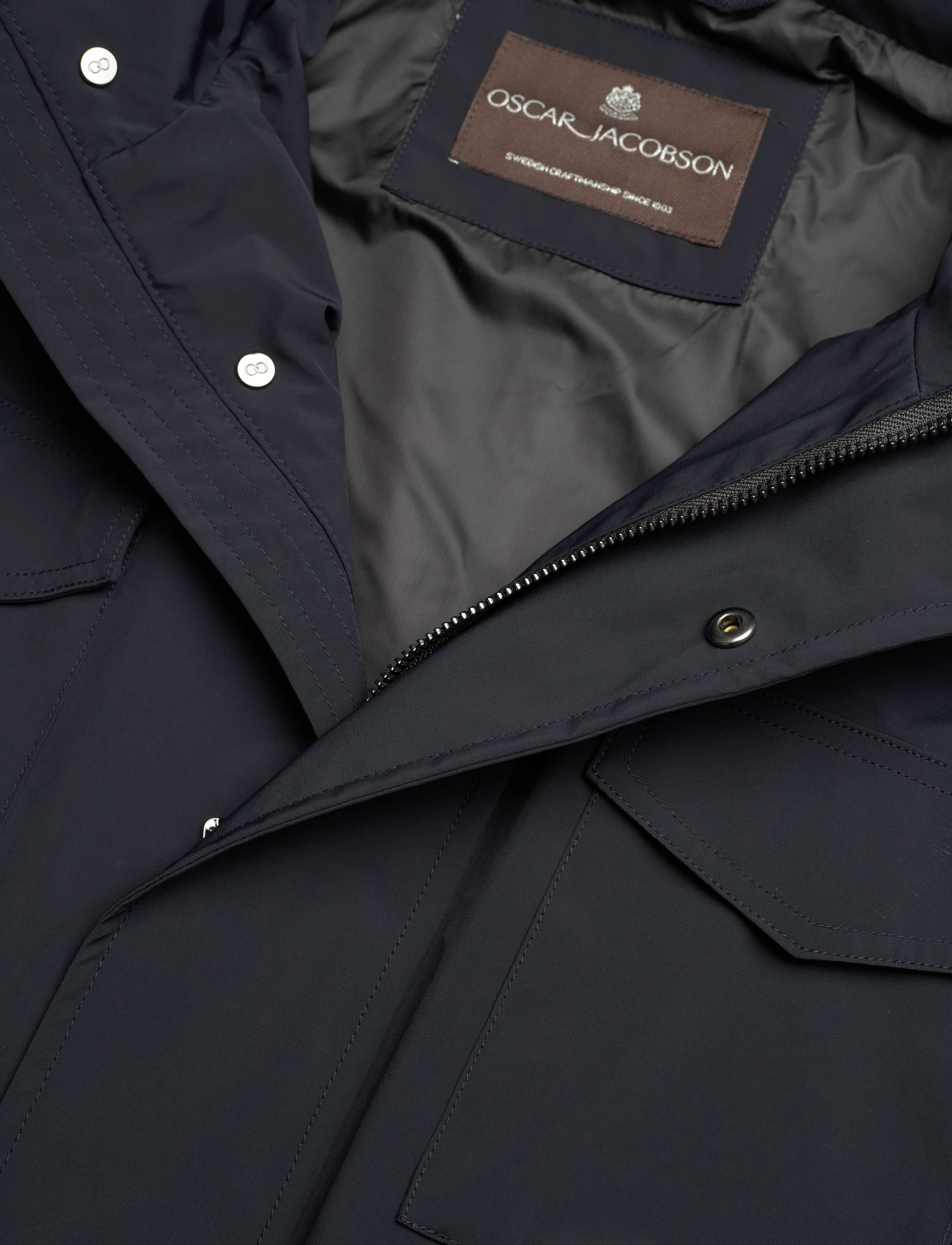 Oscar Jacobson - M-65 Field Jacket - gefütterte jacken - navy - 3