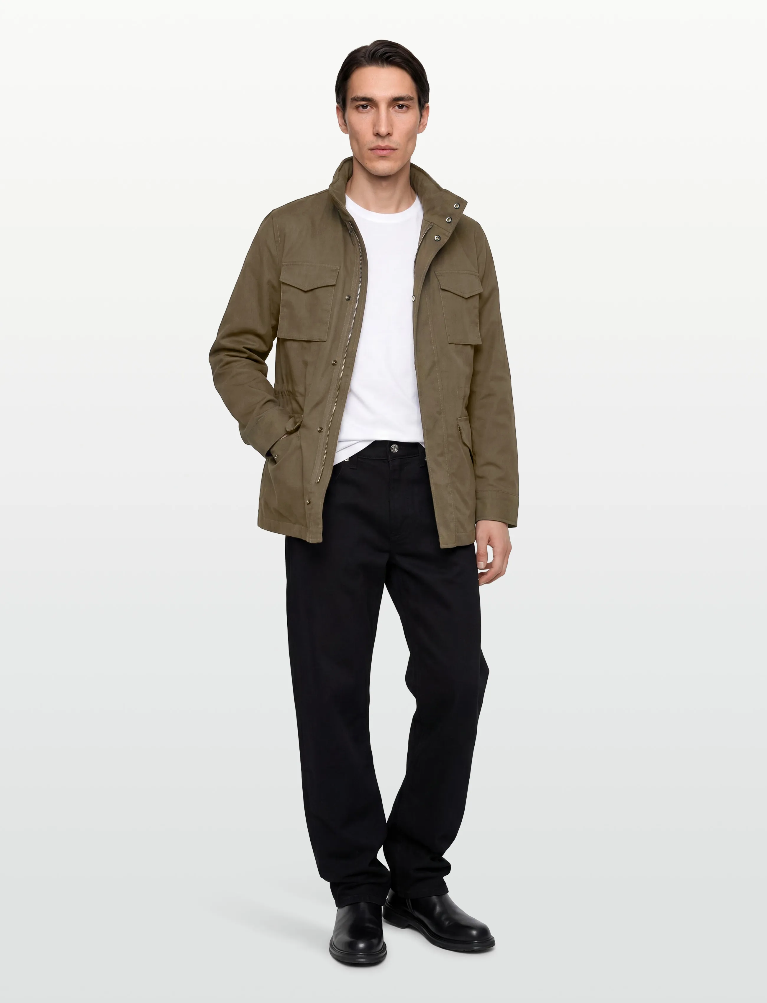 Oscar Jacobson M-65 Field Jacket, 54, Khaki green, Jakker > Lette Jakker, Herre