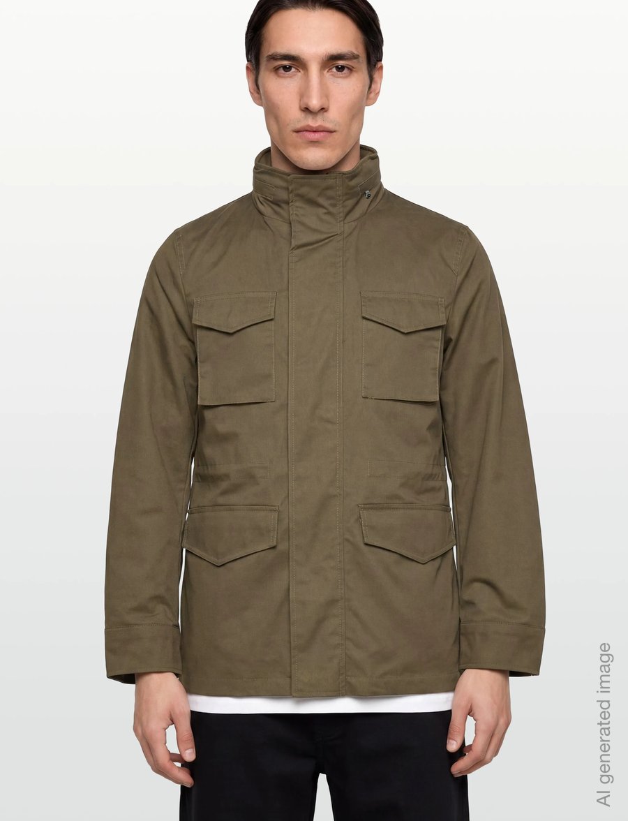 Oscar Jacobson - M-65 Field Jacket - vindjakker - khaki brown green - 4