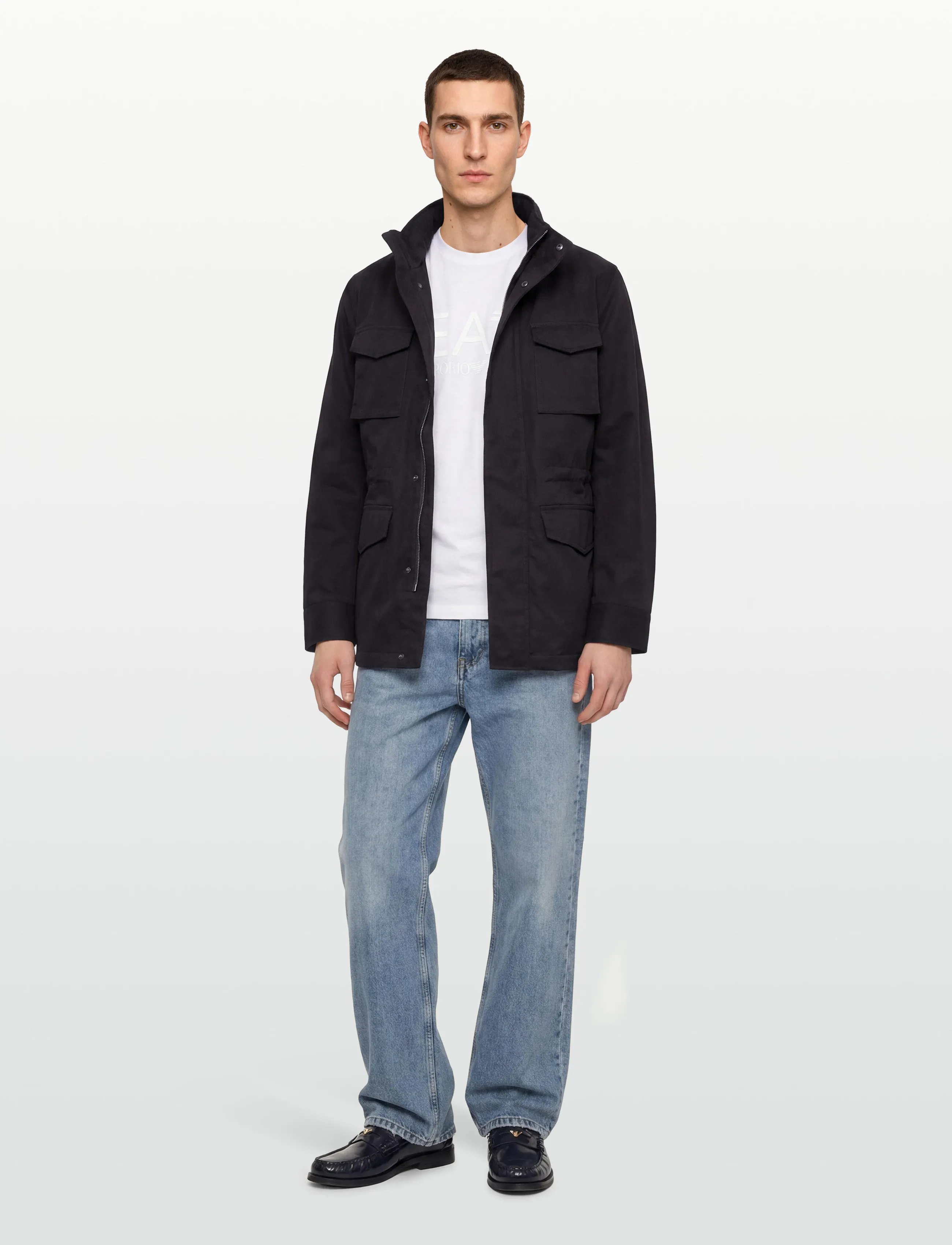 Oscar Jacobson M-65 Field Jacket, 48, Navy, Jakker > Lette Jakker, Herre