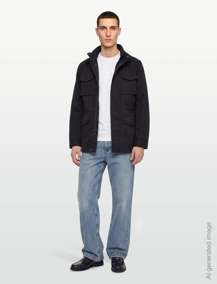 Oscar Jacobson - M-65 Field Jacket - Õhukesed jakid - navy - 0