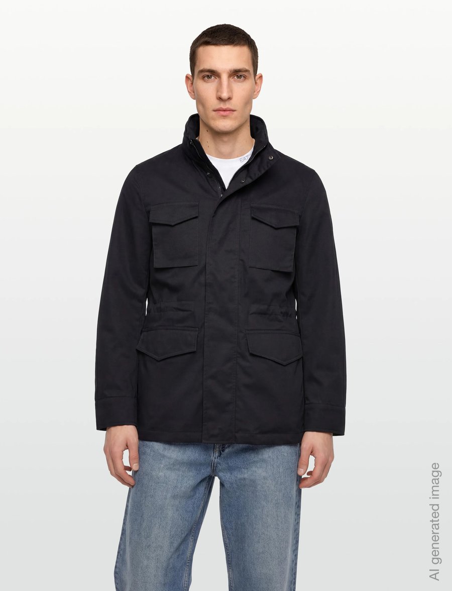 Oscar Jacobson - M-65 Field Jacket - Õhukesed jakid - navy - 4
