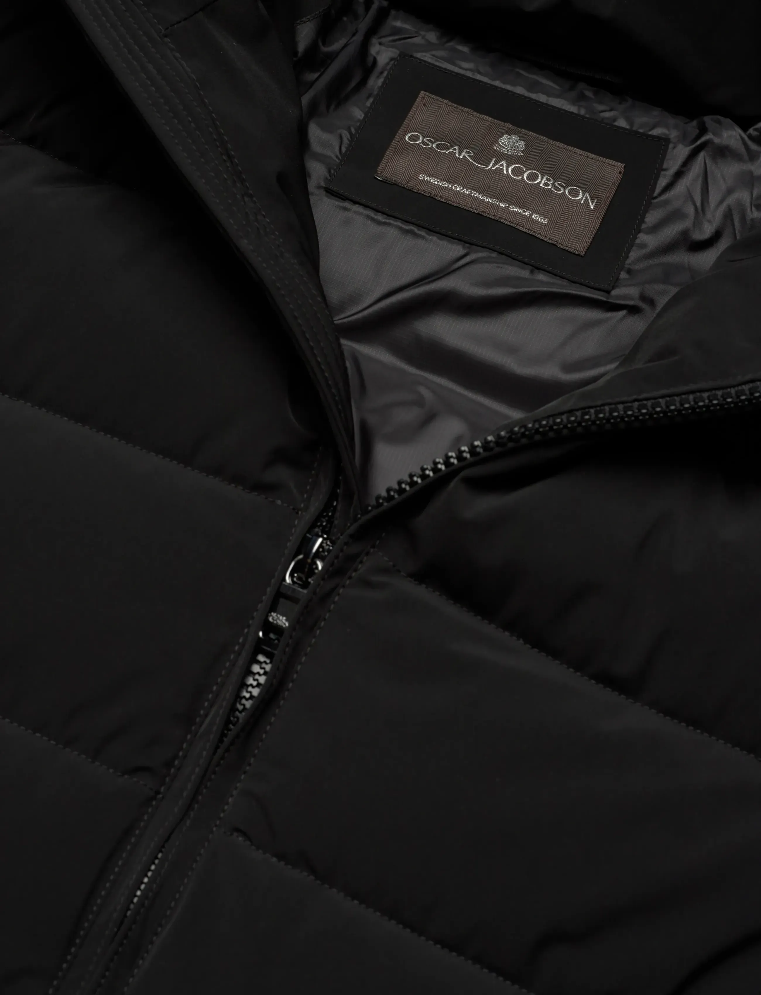Oscar Jacobson - Hooded Puffer Jacket - down jackets - black - 2