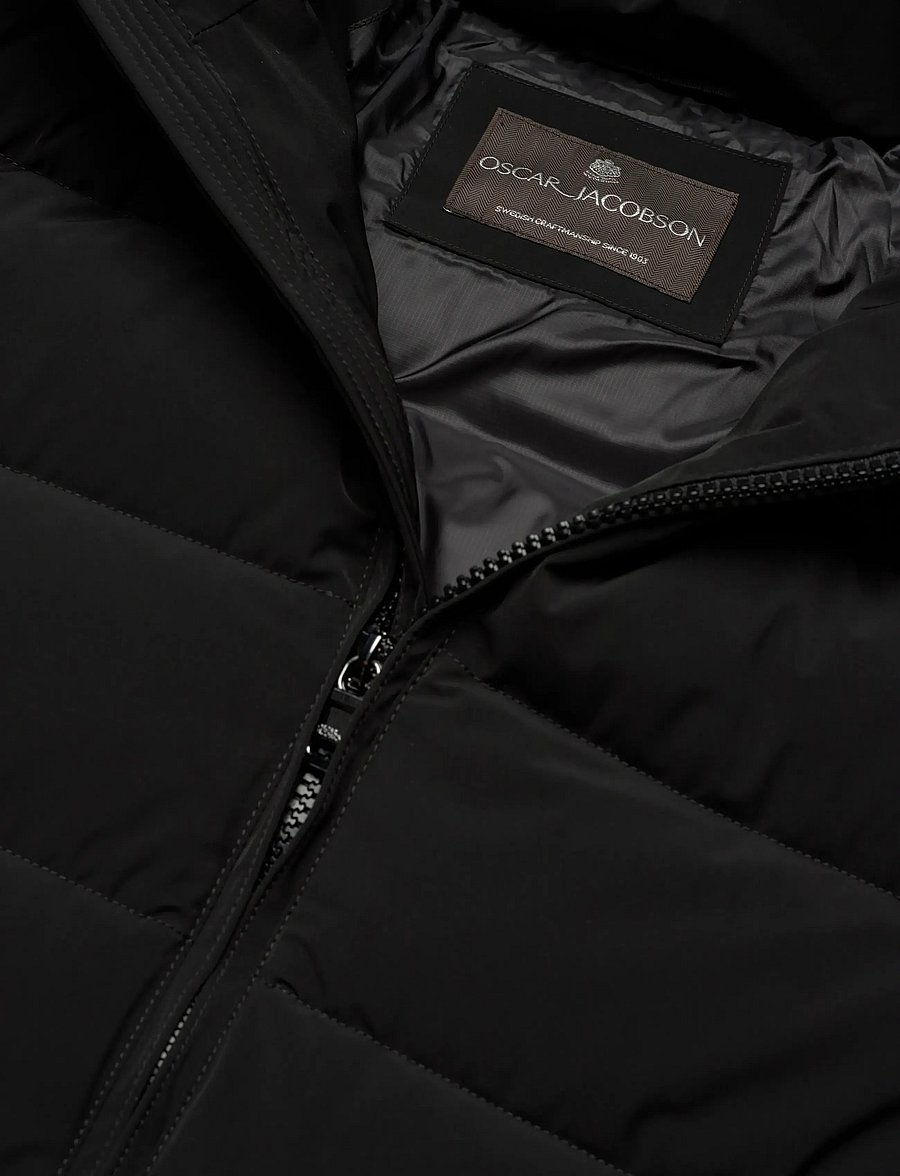 Oscar Jacobson - Hooded Puffer Jacket - daunenjacken - black - 2