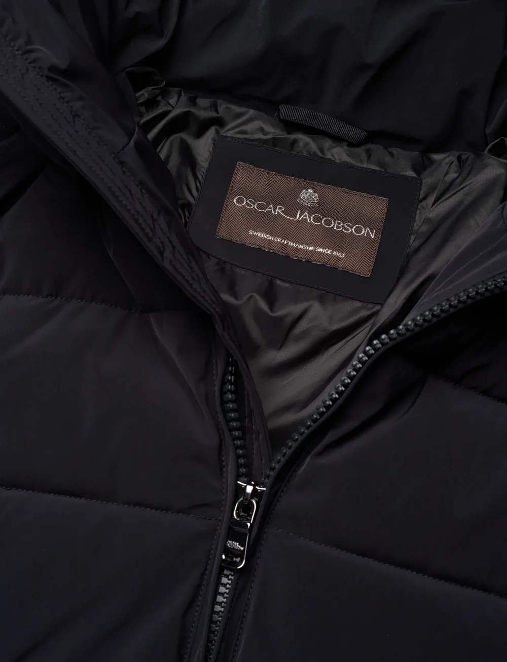 Oscar Jacobson - Hooded Puffer Jacket - voodriga jakid - navy - 3