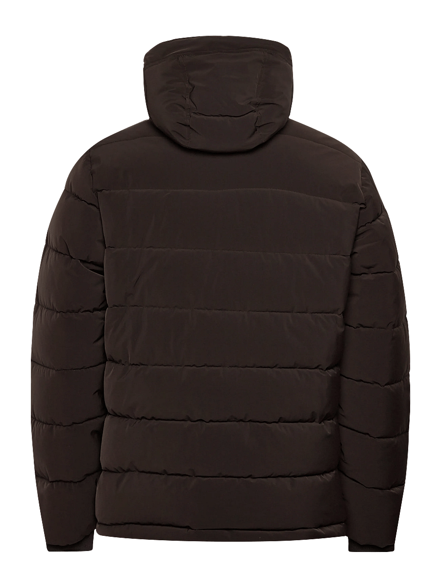 Oscar Jacobson - Hooded Puffer Jacket - talvejoped - terra brown - 1