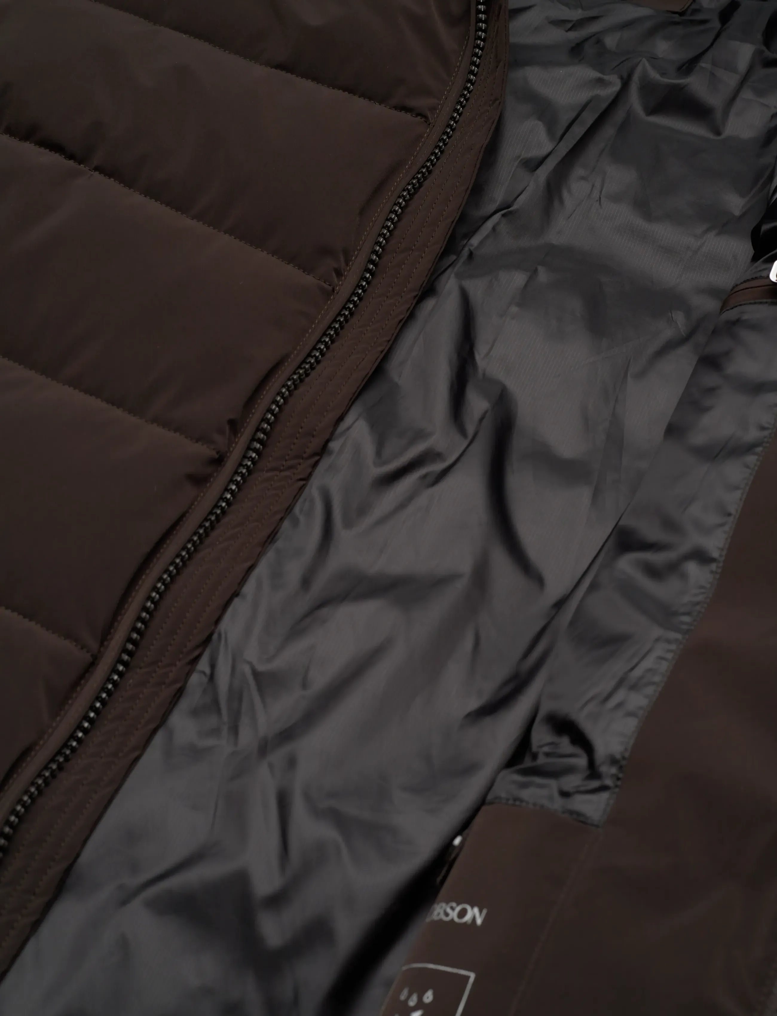 Oscar Jacobson - Hooded Puffer Jacket - talvejoped - terra brown - 5