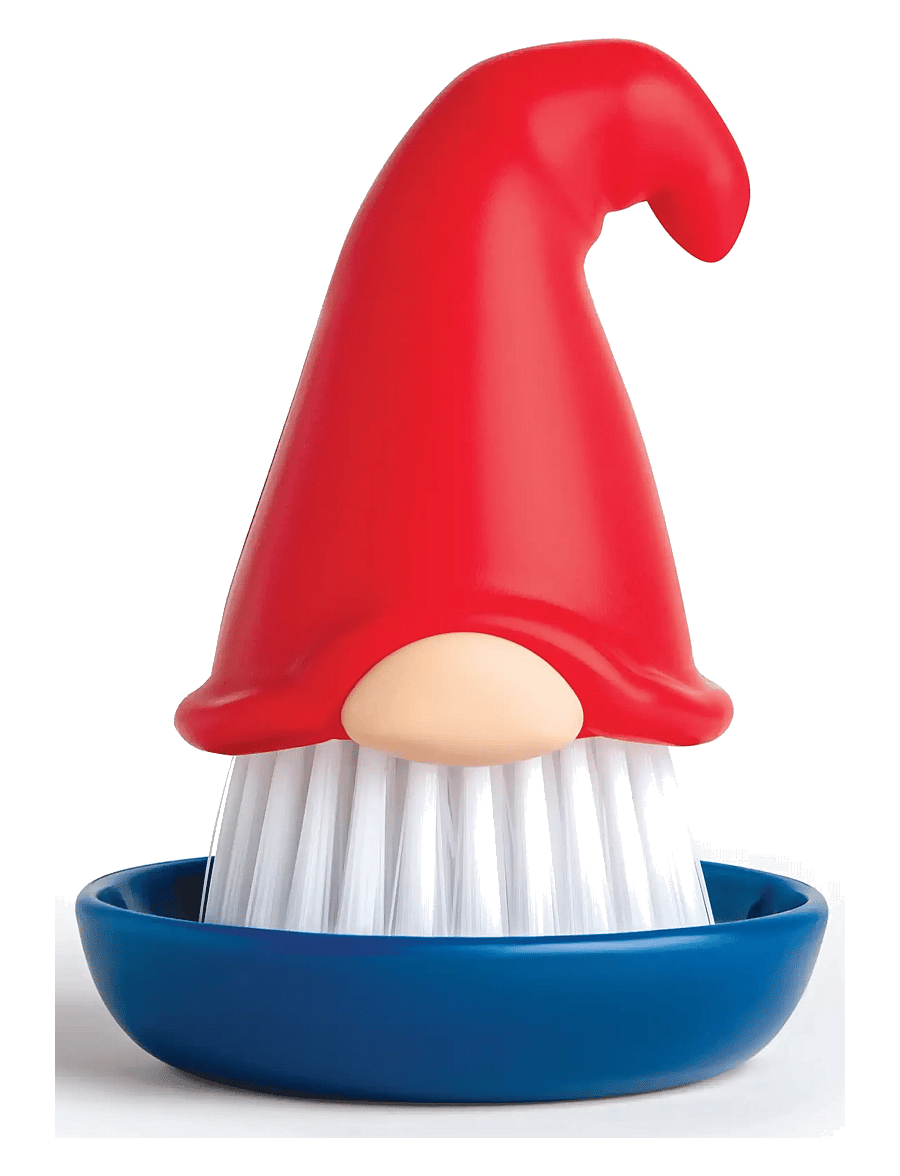 OTOTO - Dish brush - Beardy - nõudepesulapid ja -harjad - red & white - 1