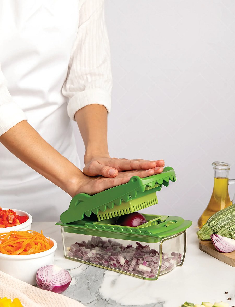 OTOTO - Vegetable chopper and slicer - Croc Chop - lõikurid - green - 0