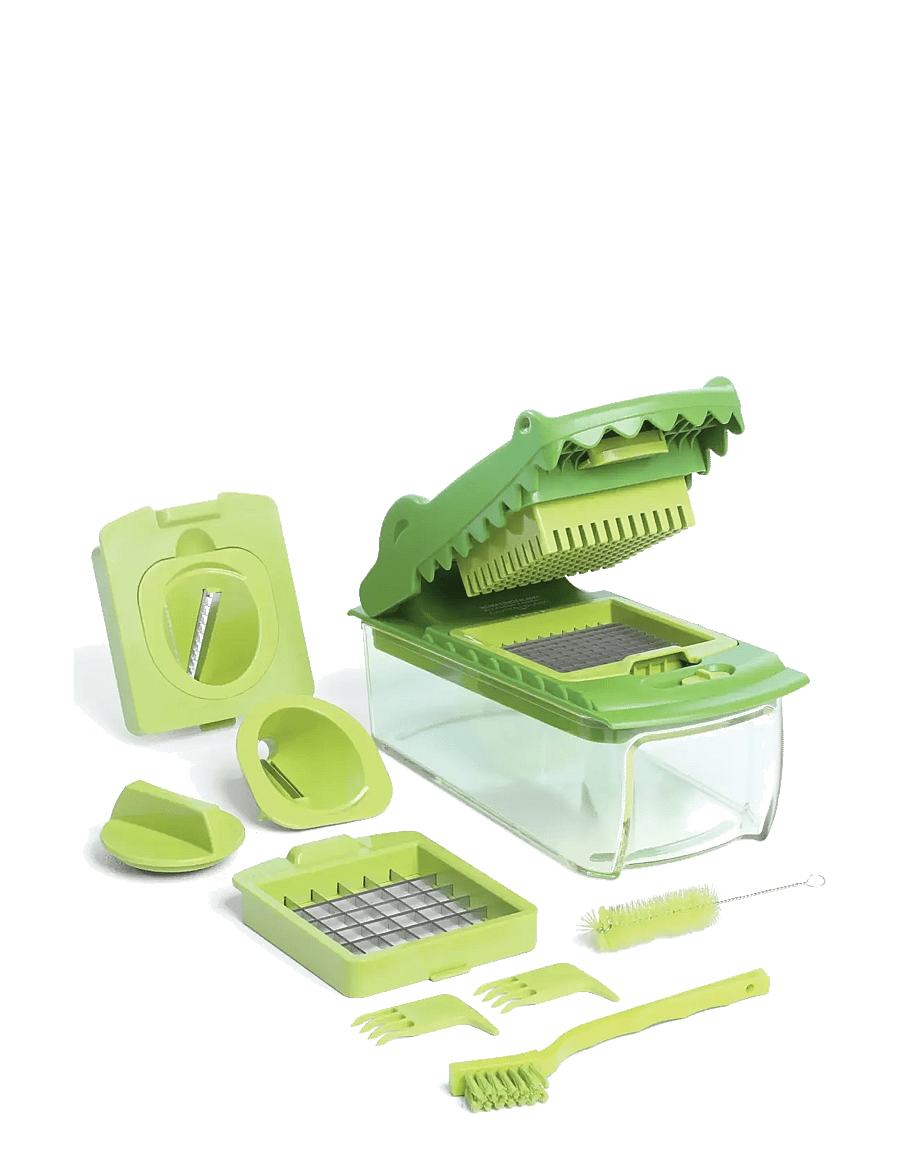 OTOTO - Vegetable chopper and slicer - Croc Chop - lõikurid - green - 4