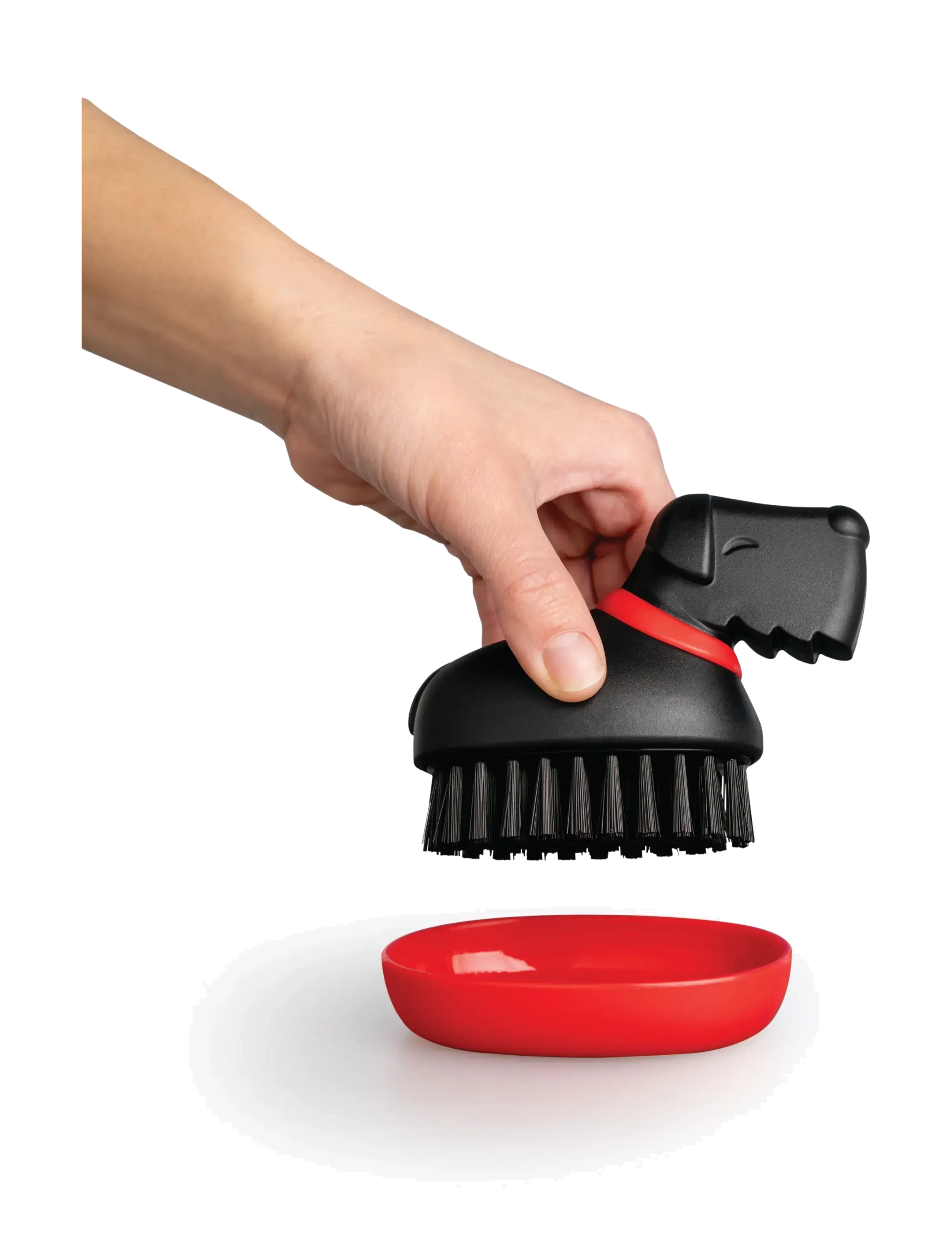 OTOTO - Diskborste – Oscar Dish Brush - black & red - 2