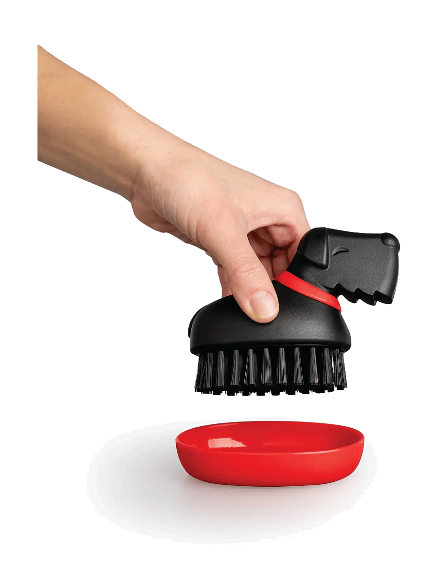 OTOTO - Dish brush - Oscar - black & red - 2
