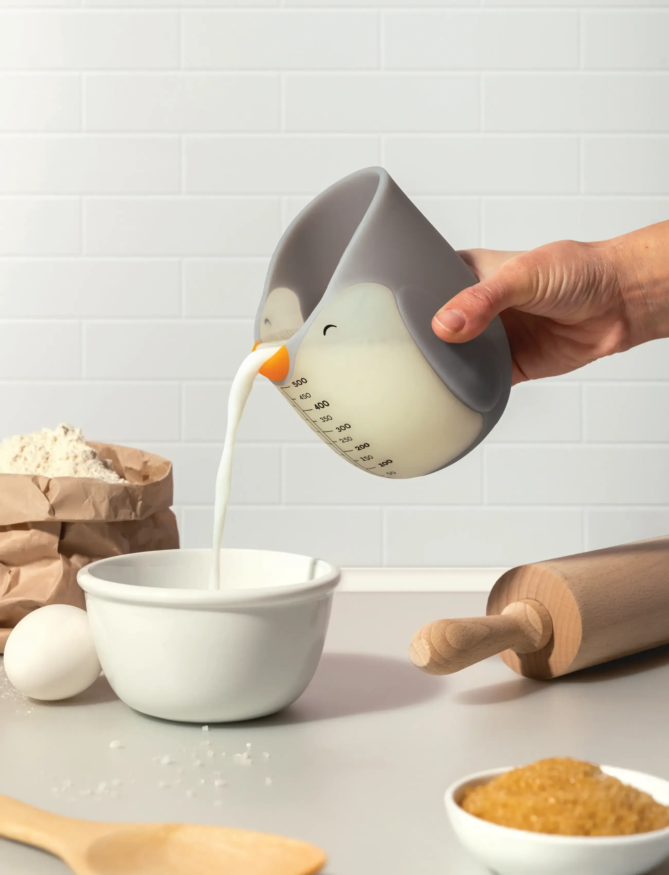 OTOTO - Måttbägare – Penny Silicone Measuring Cup - grey - 0