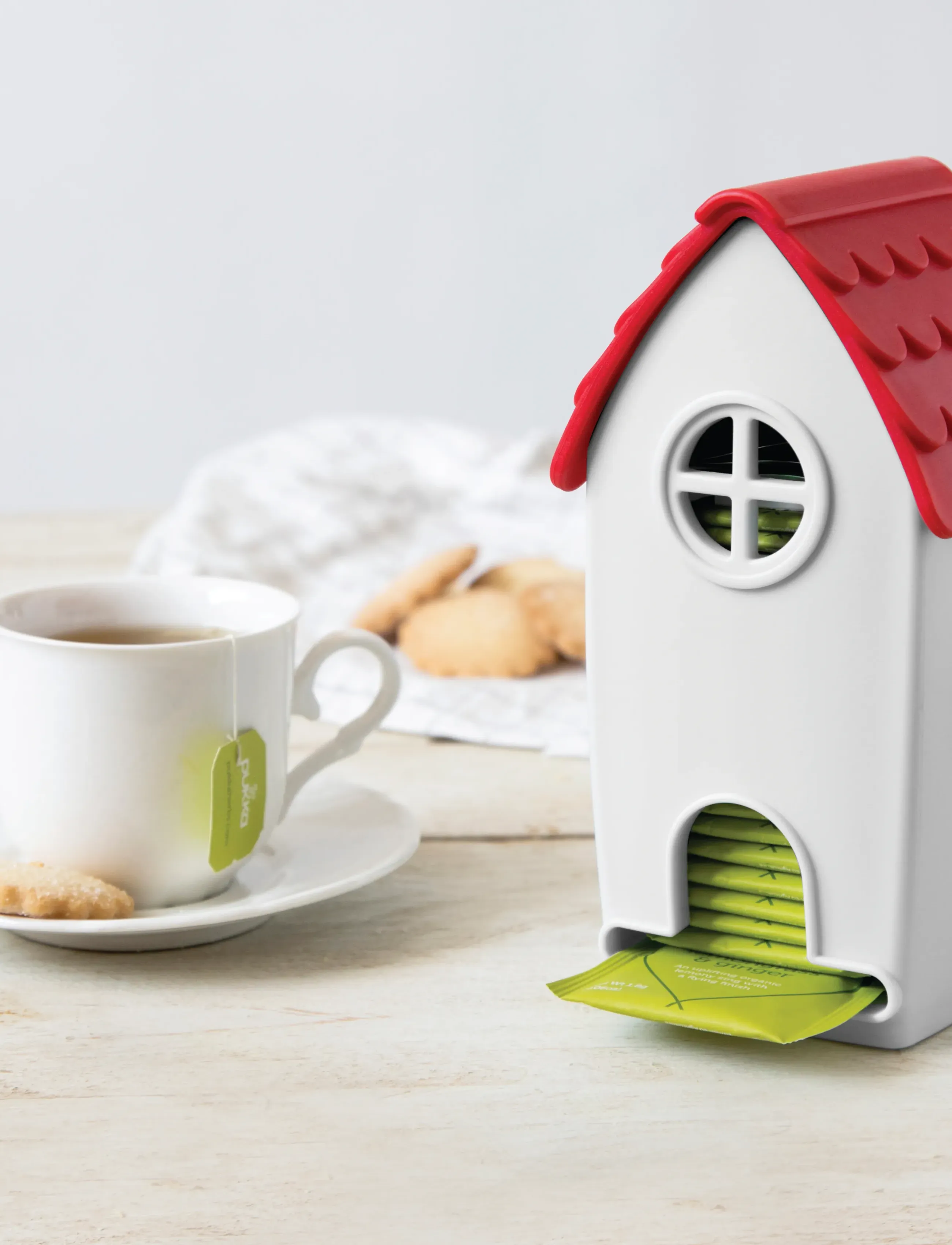 OTOTO - Tebreve holder - Tea House - red & white - 5