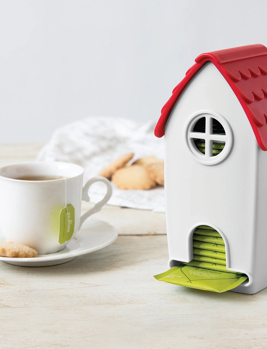 OTOTO - Tea bag holder - Tea House - säilituspurgid - red & white - 5
