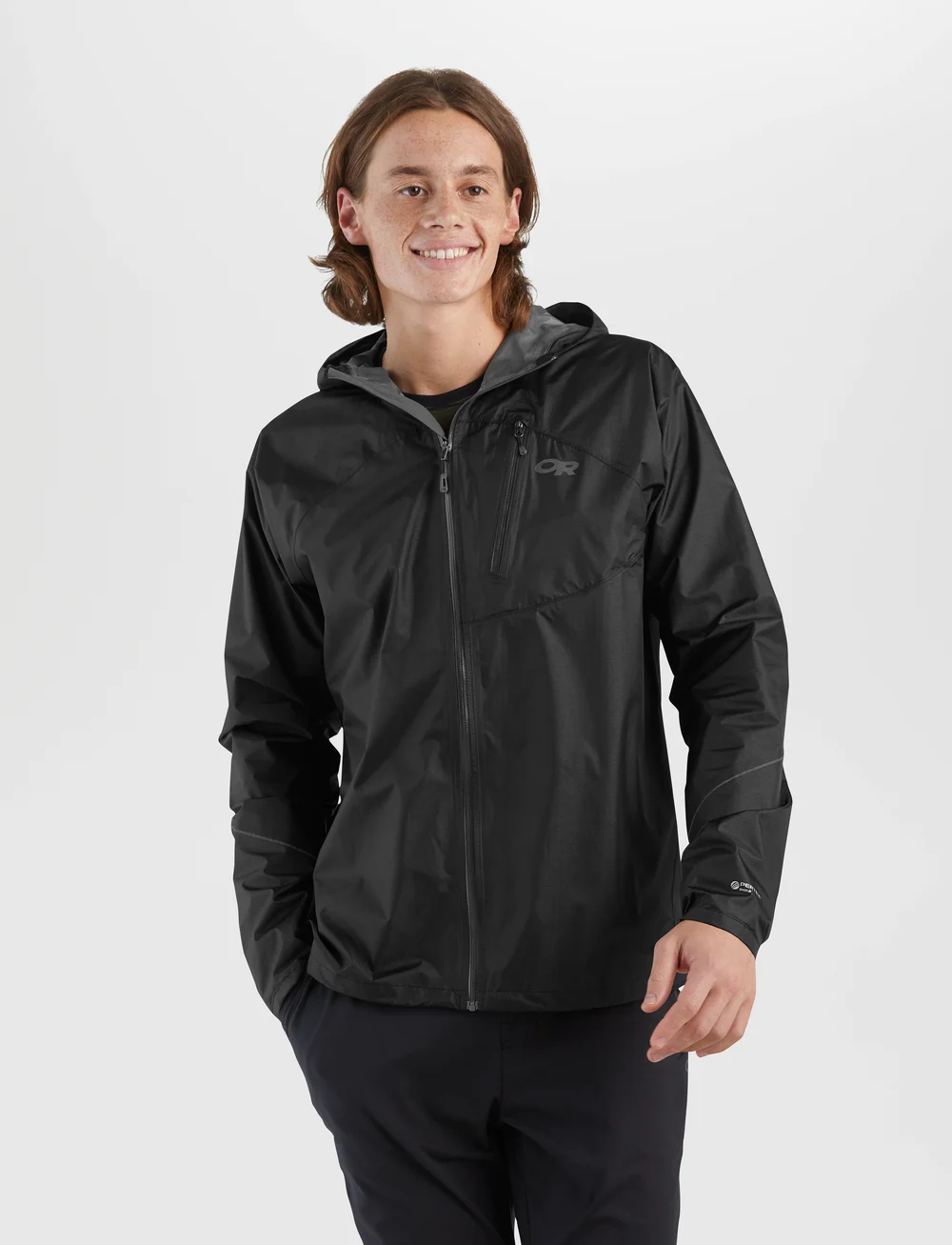 Outdoor Research - M HELIUM RAIN JKT - regnjackor - black - 0