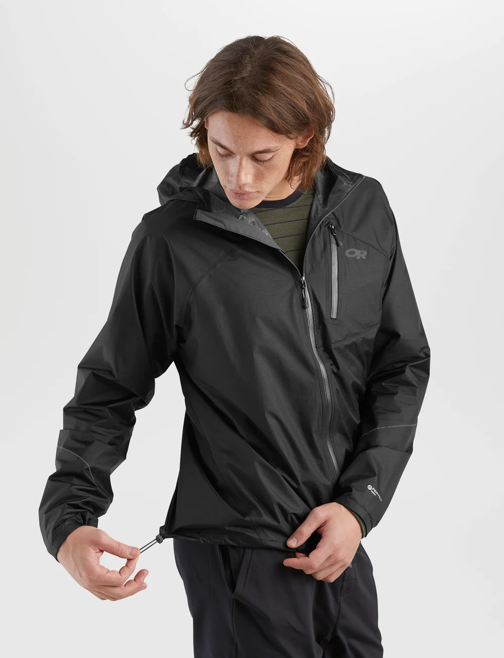 Outdoor Research - M HELIUM RAIN JKT - regnjackor - black - 3