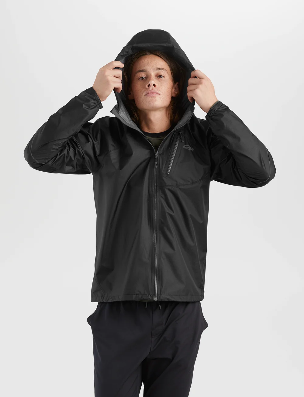Outdoor Research - M HELIUM RAIN JKT - regnjackor - black - 4