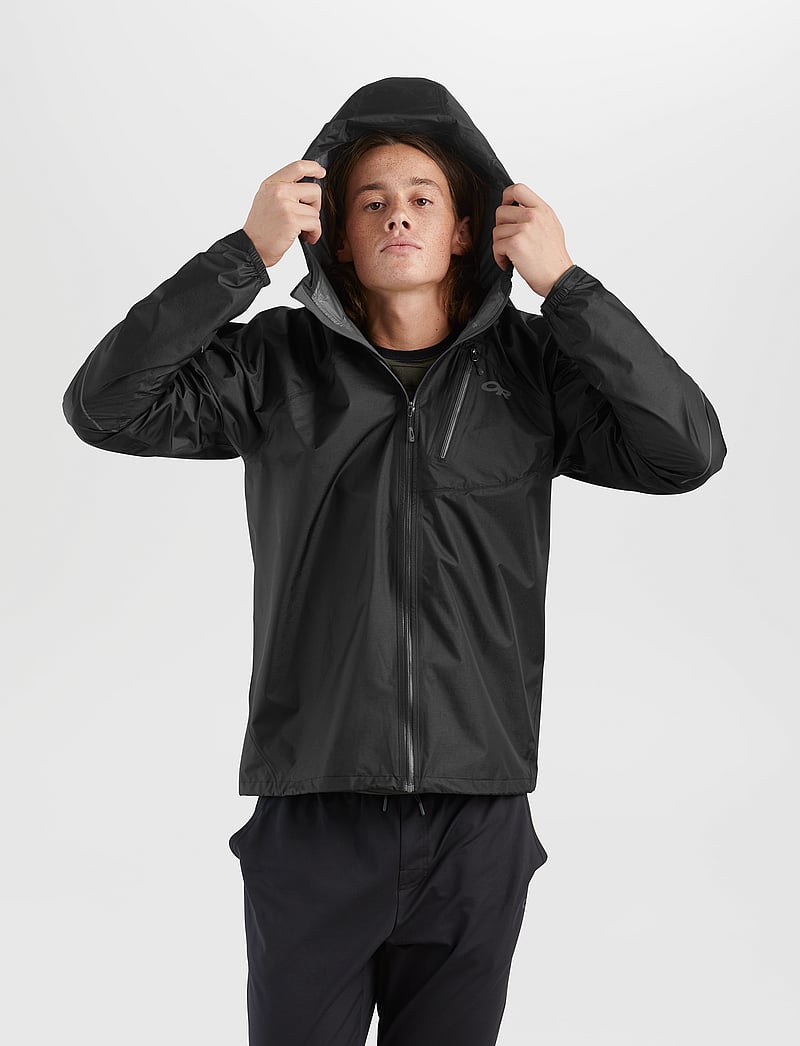 Outdoor Research - M HELIUM RAIN JKT - regnjackor - black - 4