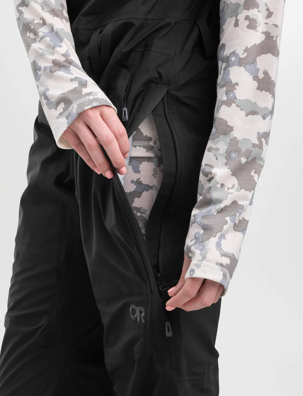 Outdoor Research - W CARBIDE BIBS - skidkläder - solid black - 3