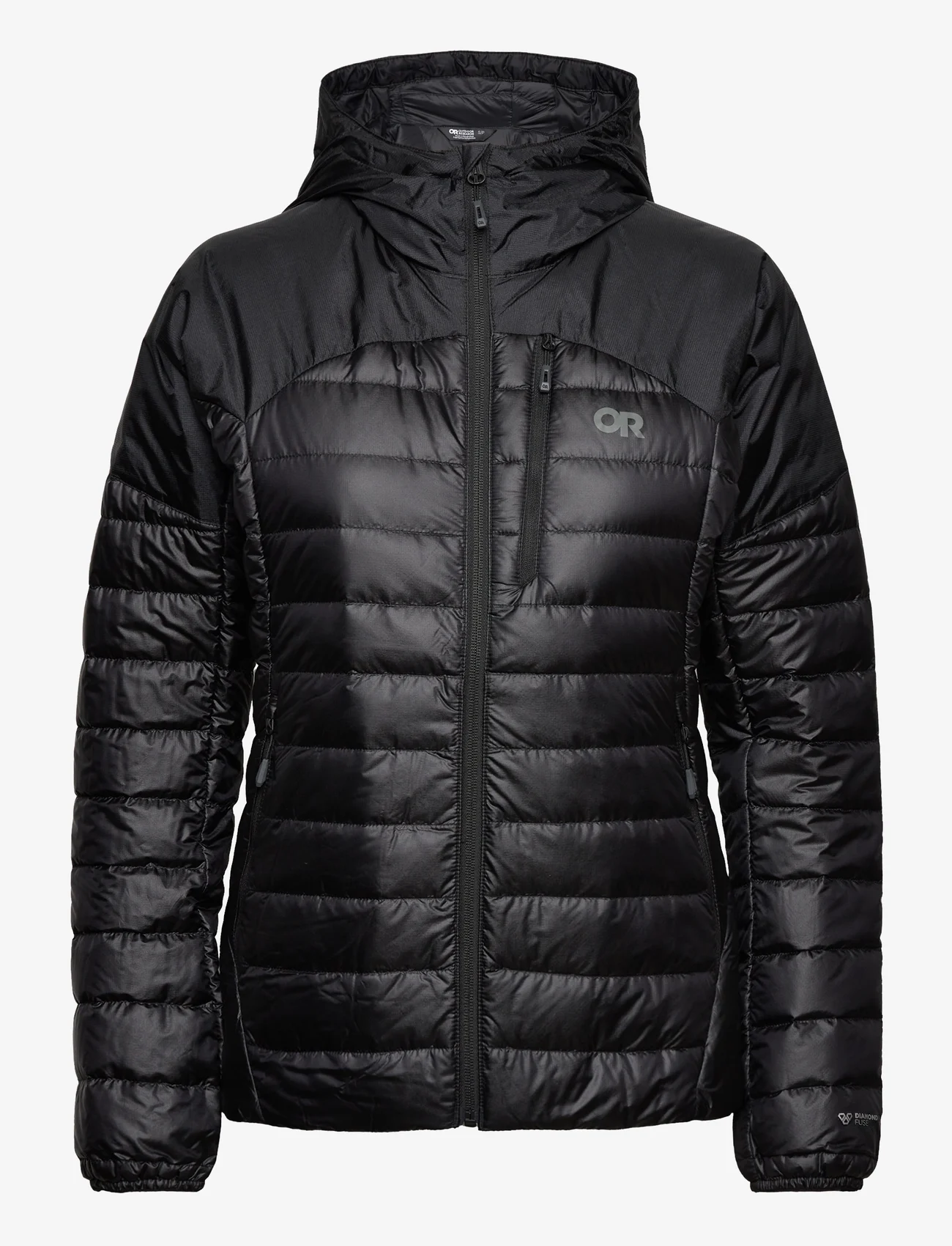 Outdoor Research - W HELIUM DOWN HOODIE - down- & padded jackets - black - 0