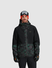 Outdoor Research - M SNOWCREW JKT - ski jackets - grove camo/blck - 2