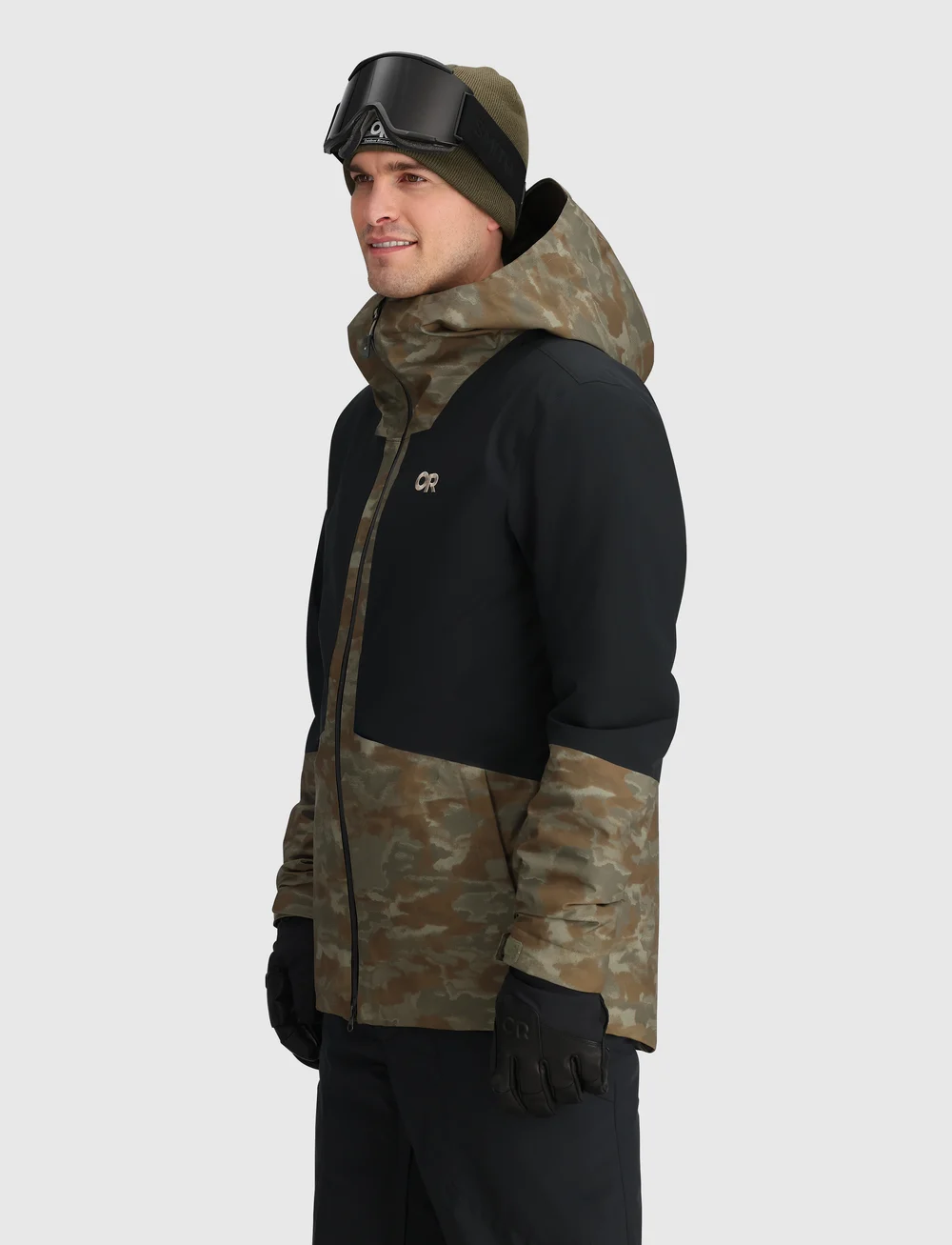 Outdoor Research - M SNOWCREW JKT - friluftsjakker - rang gr cam/blk - 0