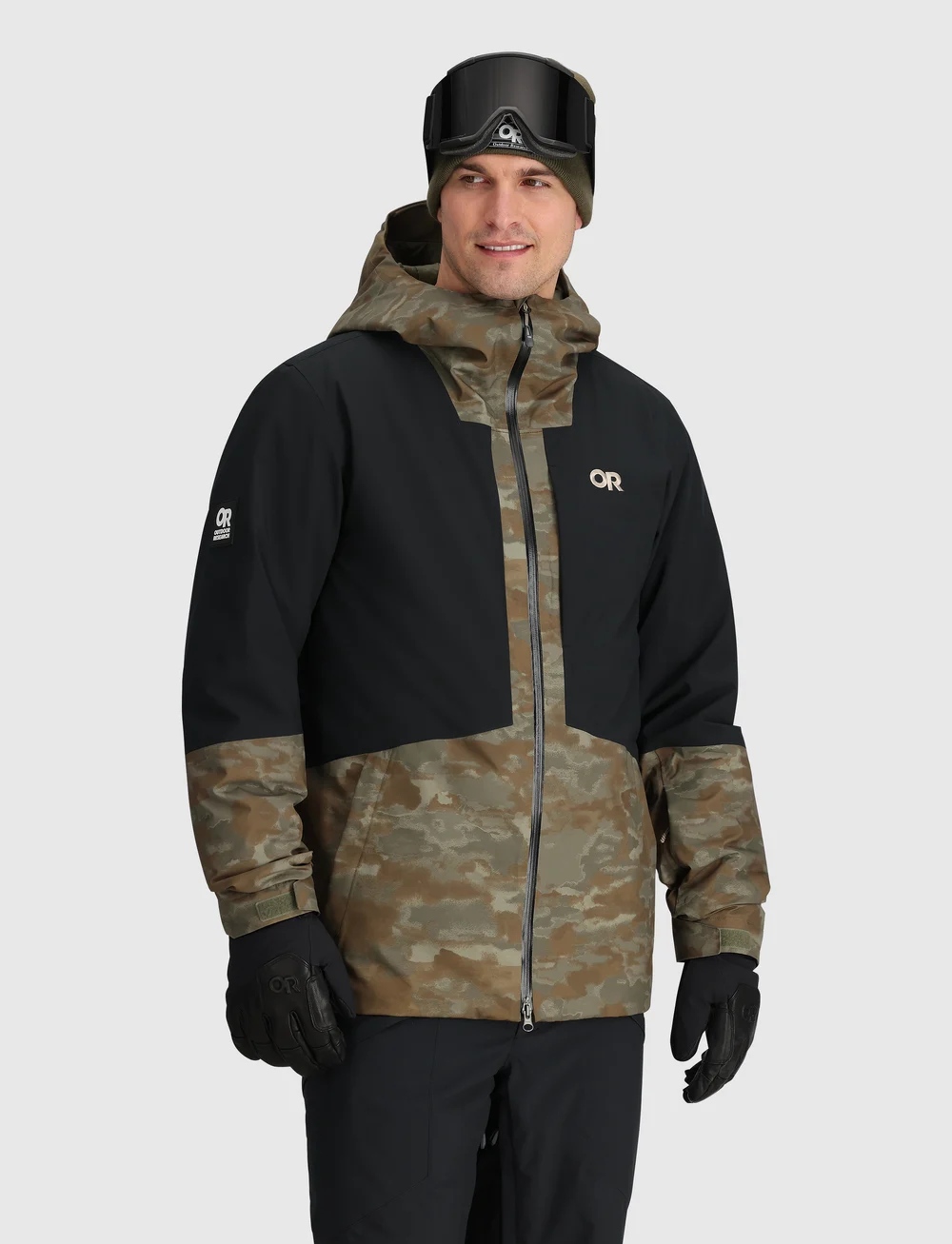 Outdoor Research - M SNOWCREW JKT - friluftsjakker - rang gr cam/blk - 2