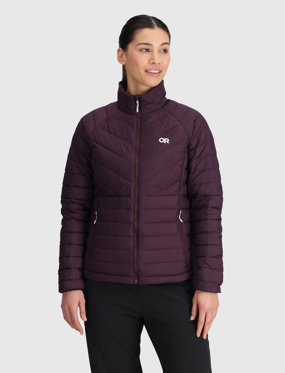 Outdoor Research - W TRANSCENDENT JKT - dunjackor - amethyst - 0