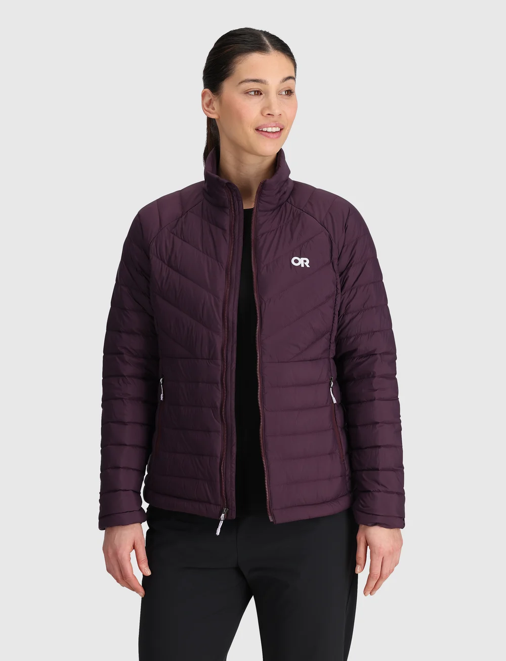 Outdoor Research - W TRANSCENDENT JKT - dunjackor - amethyst - 2
