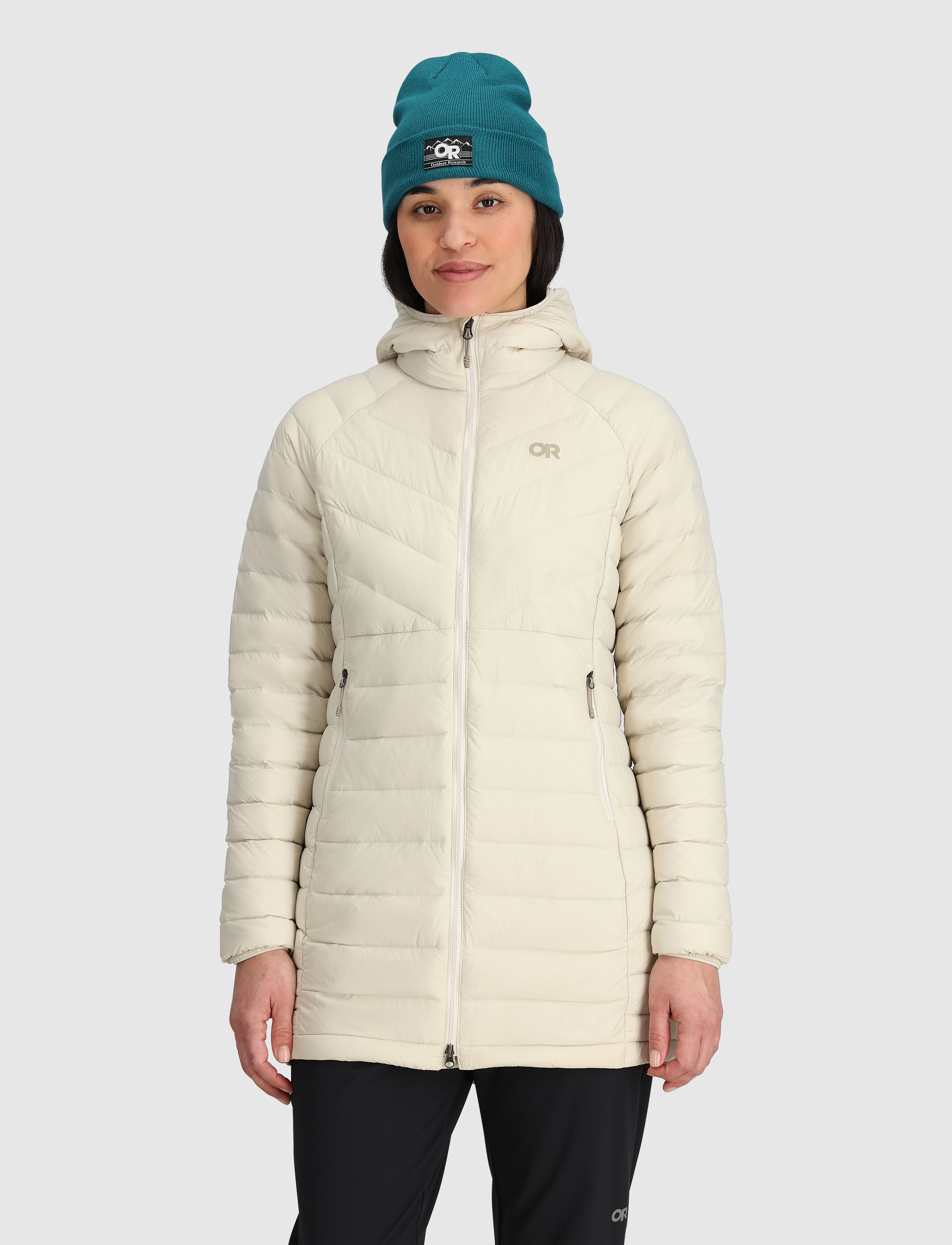 Outdoor Research - W TRANSCENDENT PARKA - parkas - oyster - 2
