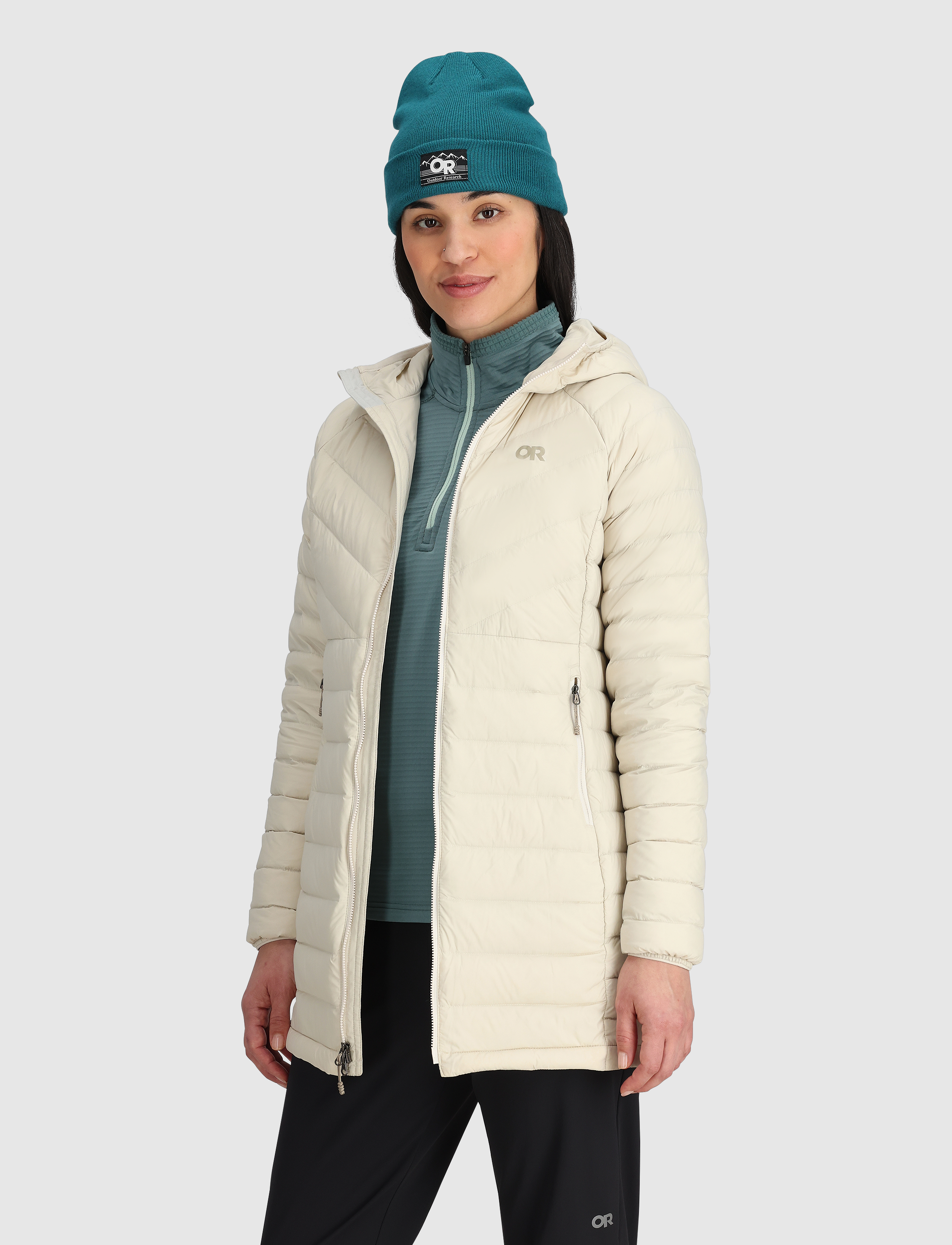 Outdoor Research - W TRANSCENDENT PARKA - parkas - oyster - 4