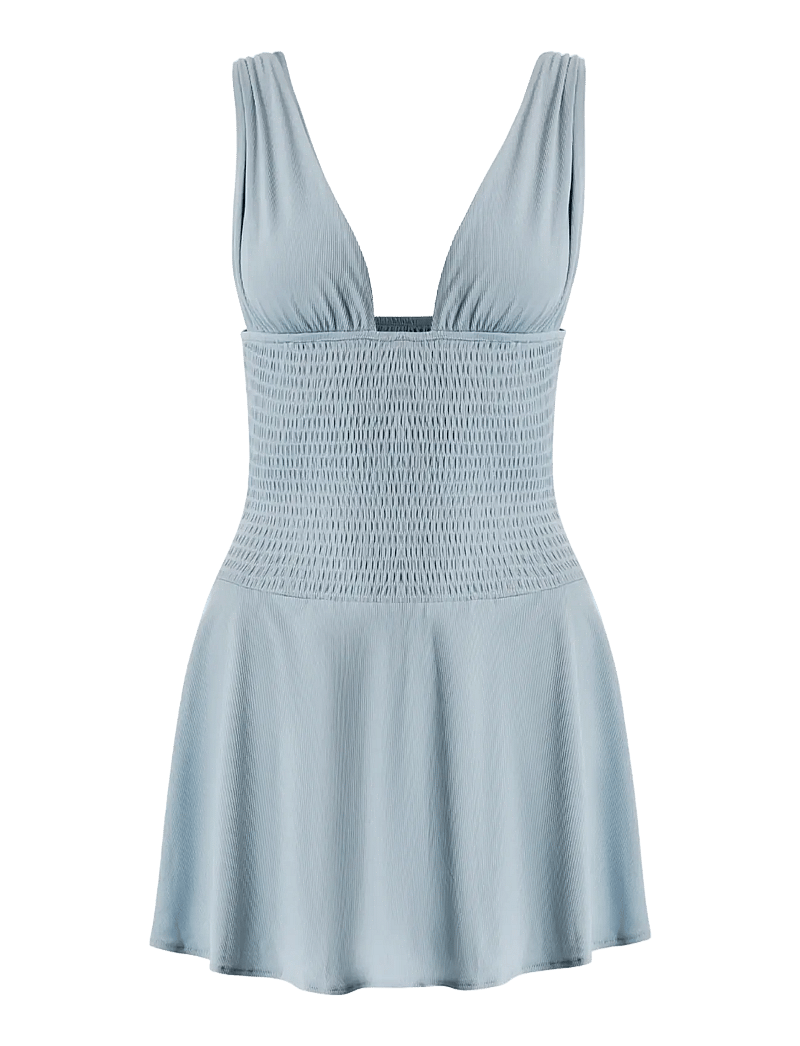 OW Collection - ALBA Mini Dress - short dresses - blue - 1