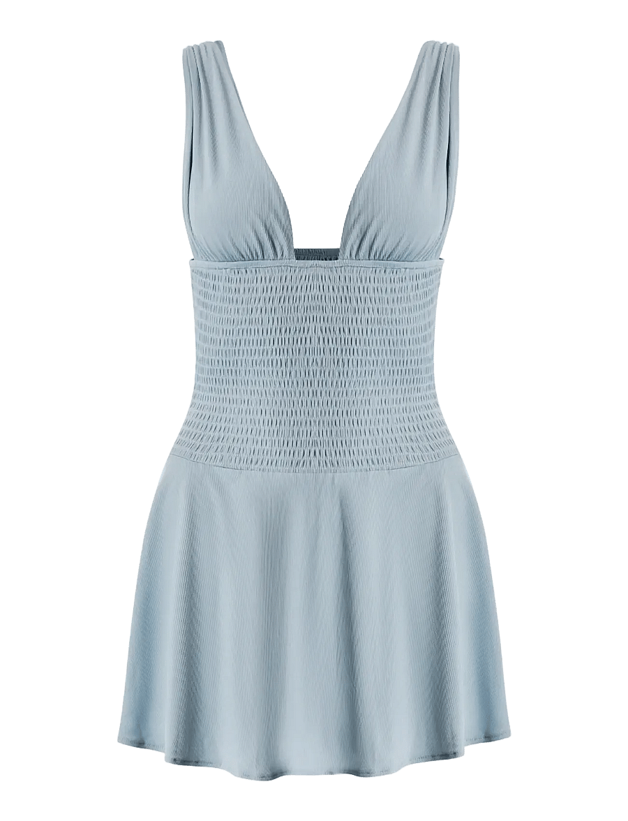 OW Collection - ALBA Mini Dress - kurze kleider - blue - 1