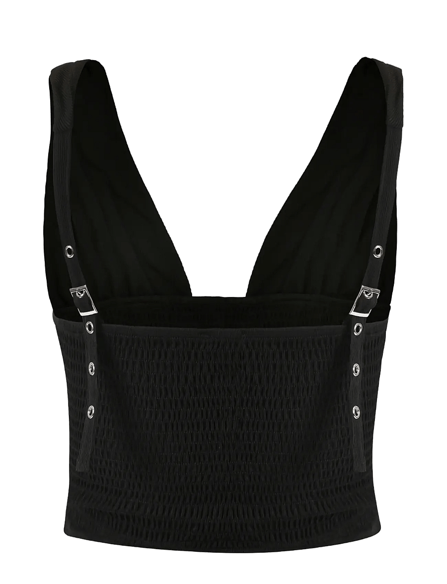 OW Collection - ALBA Top - linnen - black - 2