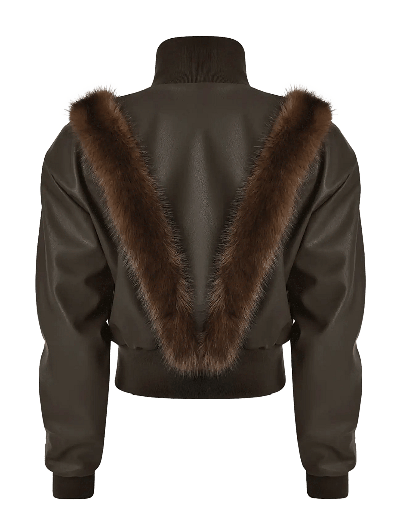 OW Collection - BELA Jacket - frühlingsjacken - brown - 2