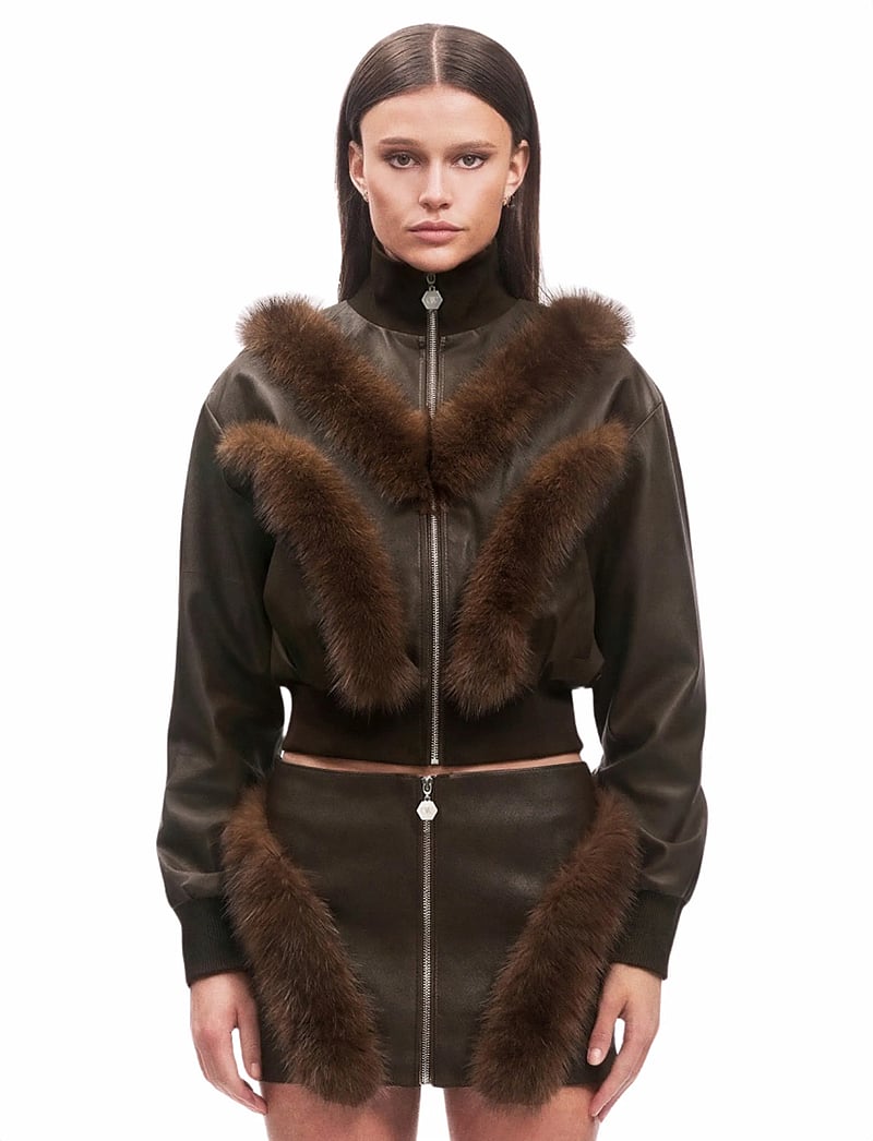 OW Collection - BELA Jacket - frühlingsjacken - brown - 0