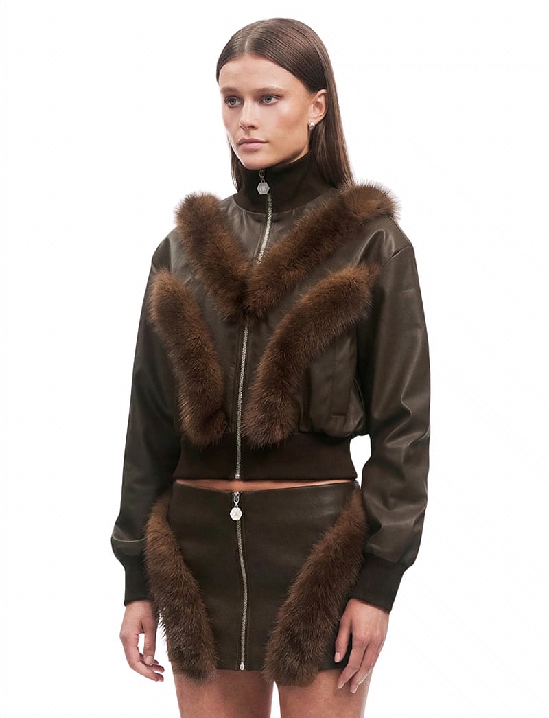OW Collection - BELA Jacket - frühlingsjacken - brown - 3
