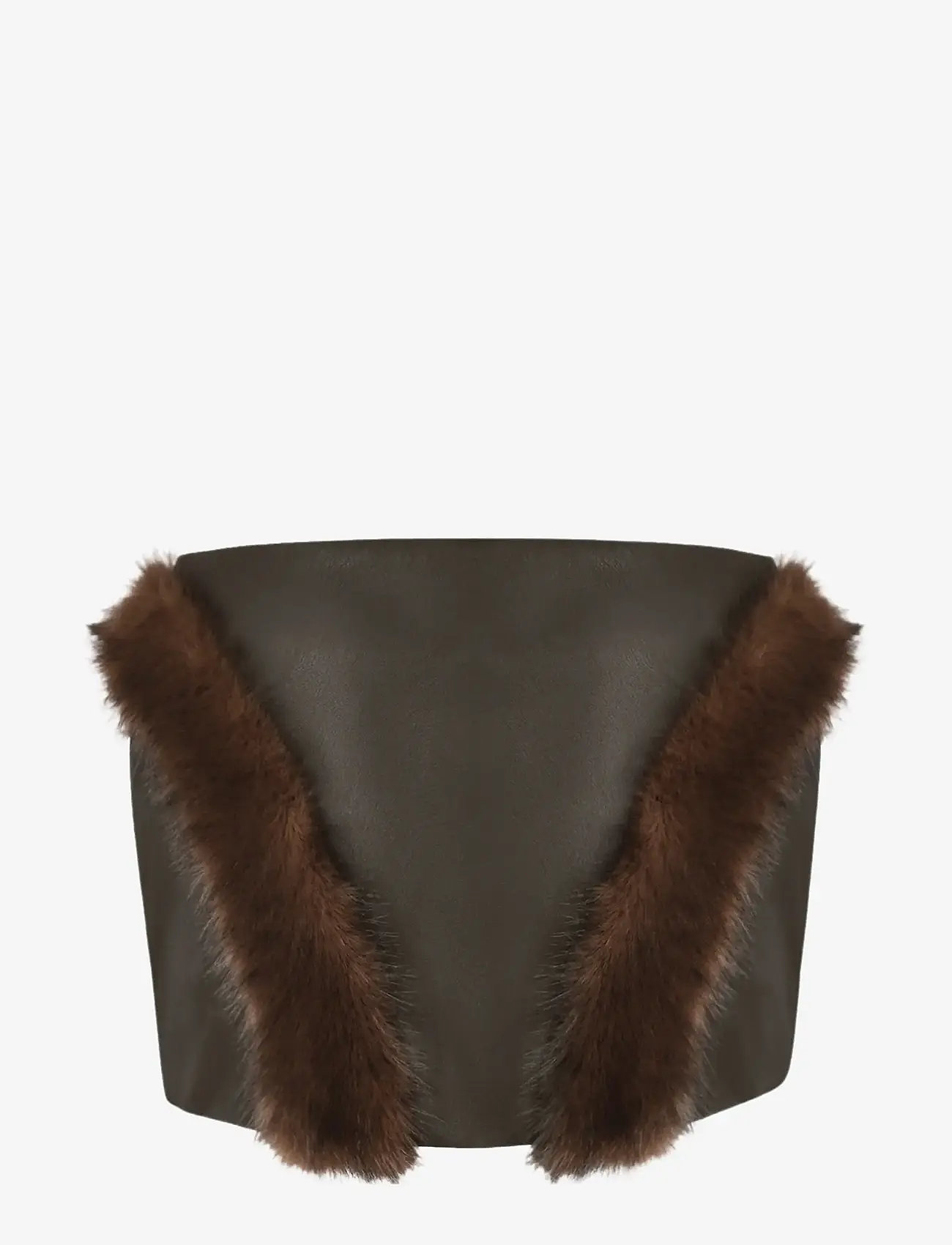 OW Collection - BELA Mini Skirt - korte nederdele - brown - 2