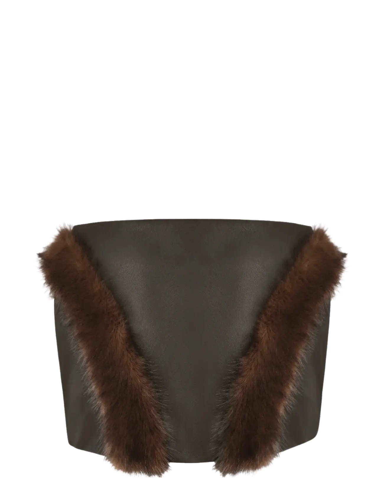 OW Collection - BELA Mini Skirt - kurze röcke - brown - 2