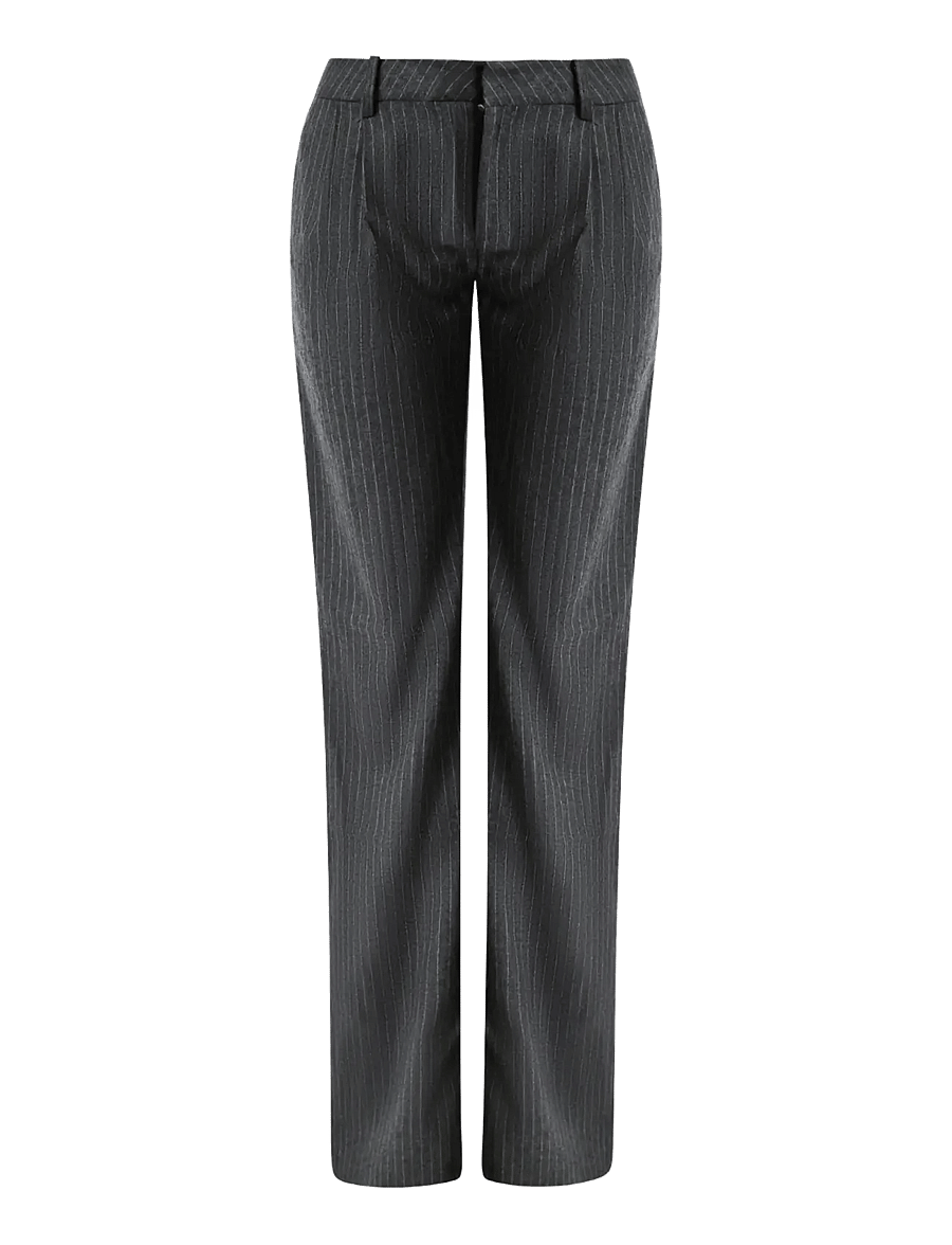 OW Collection - LANI Pants - anzugshosen - grey stripe - 1